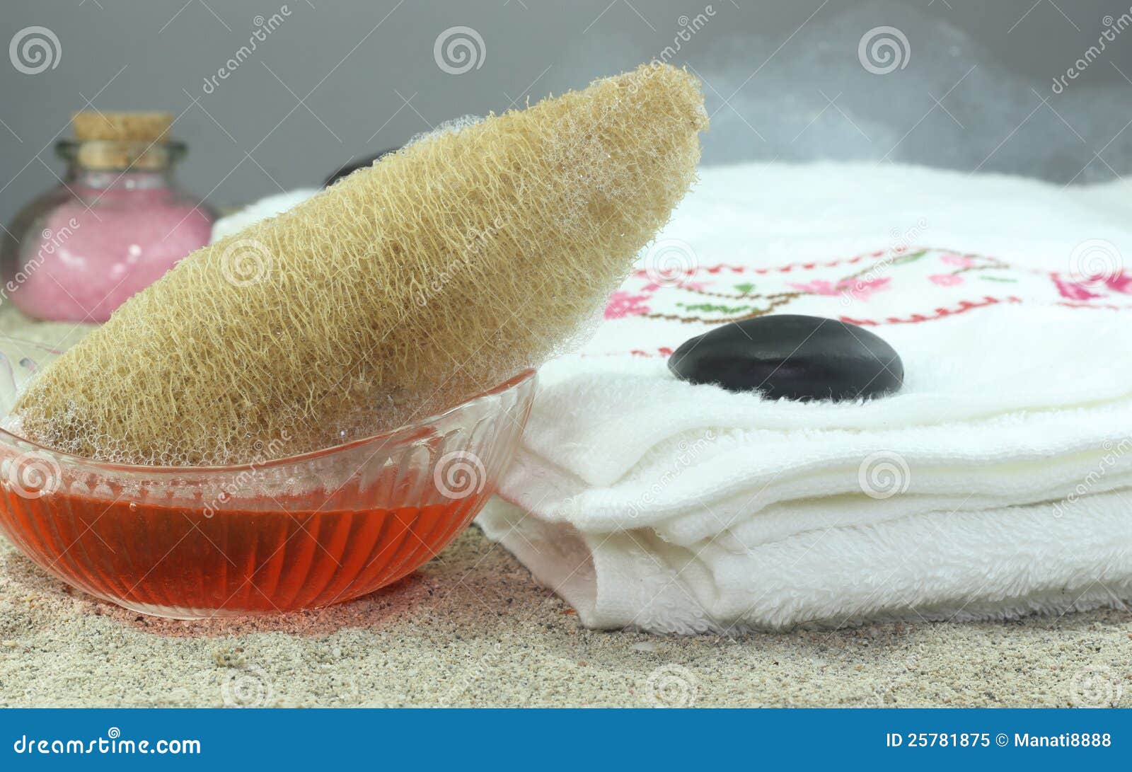 Sponge Bath and Liquid Soap Stock Image Image of medicine, health