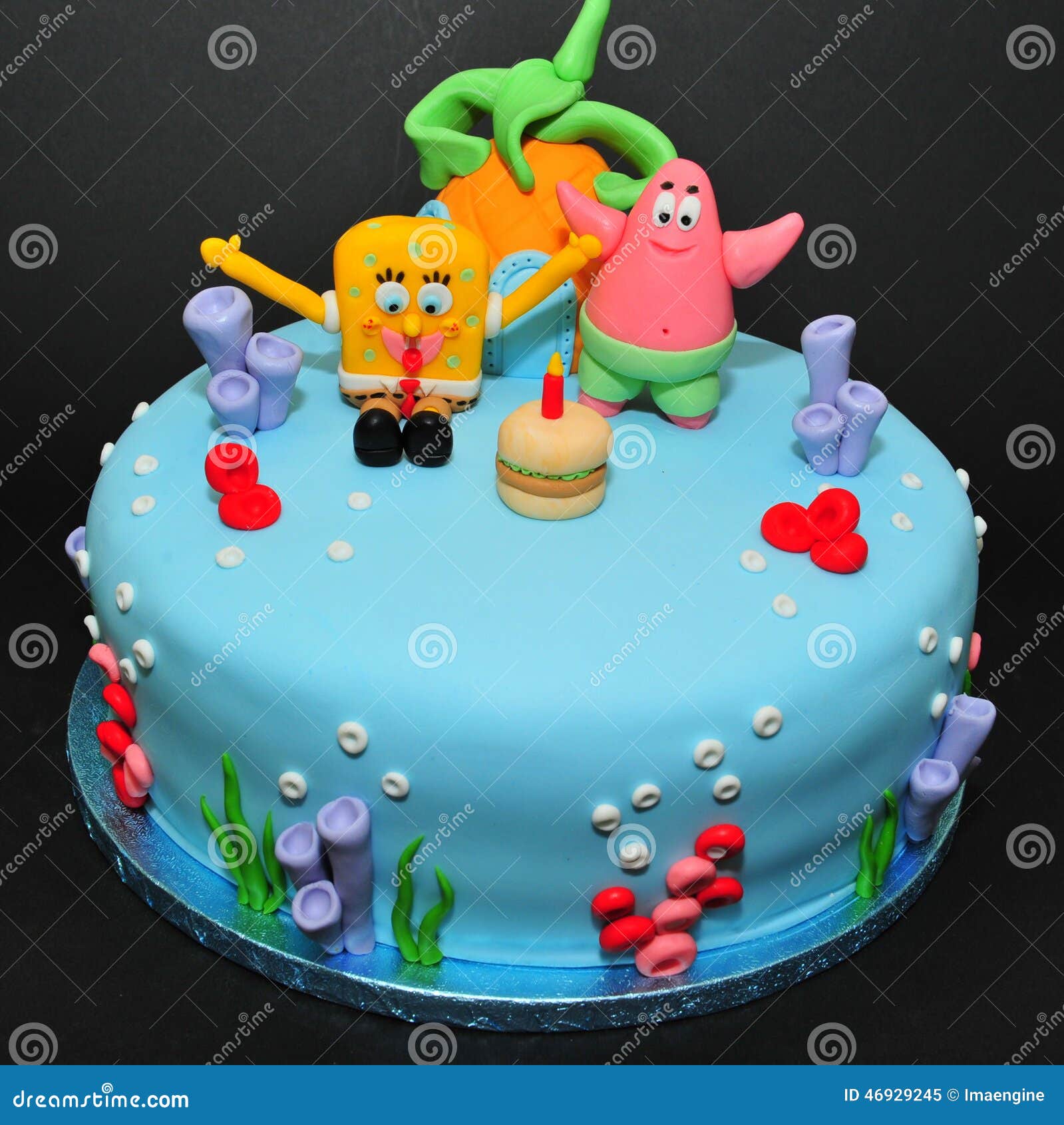 spongebob happy birthday cake