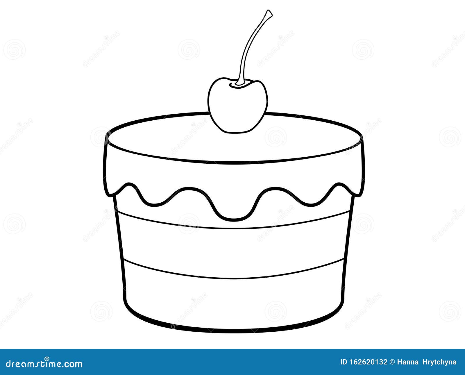 Download Sponge Cake With Cherry. Cherry Muffin Covered With Ice ...