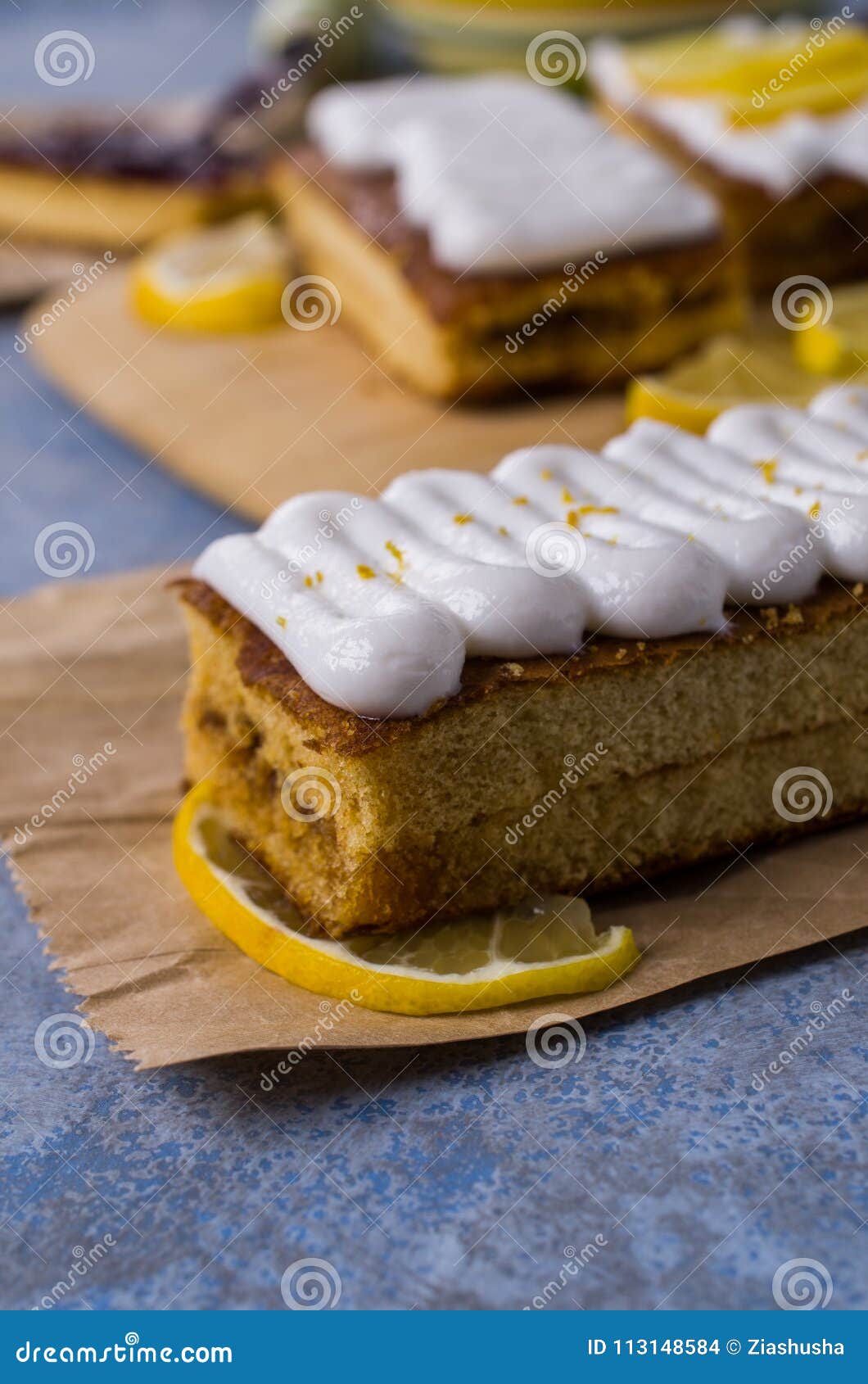 Sponge cake with jam stock photo. Image of marmalades 113148584