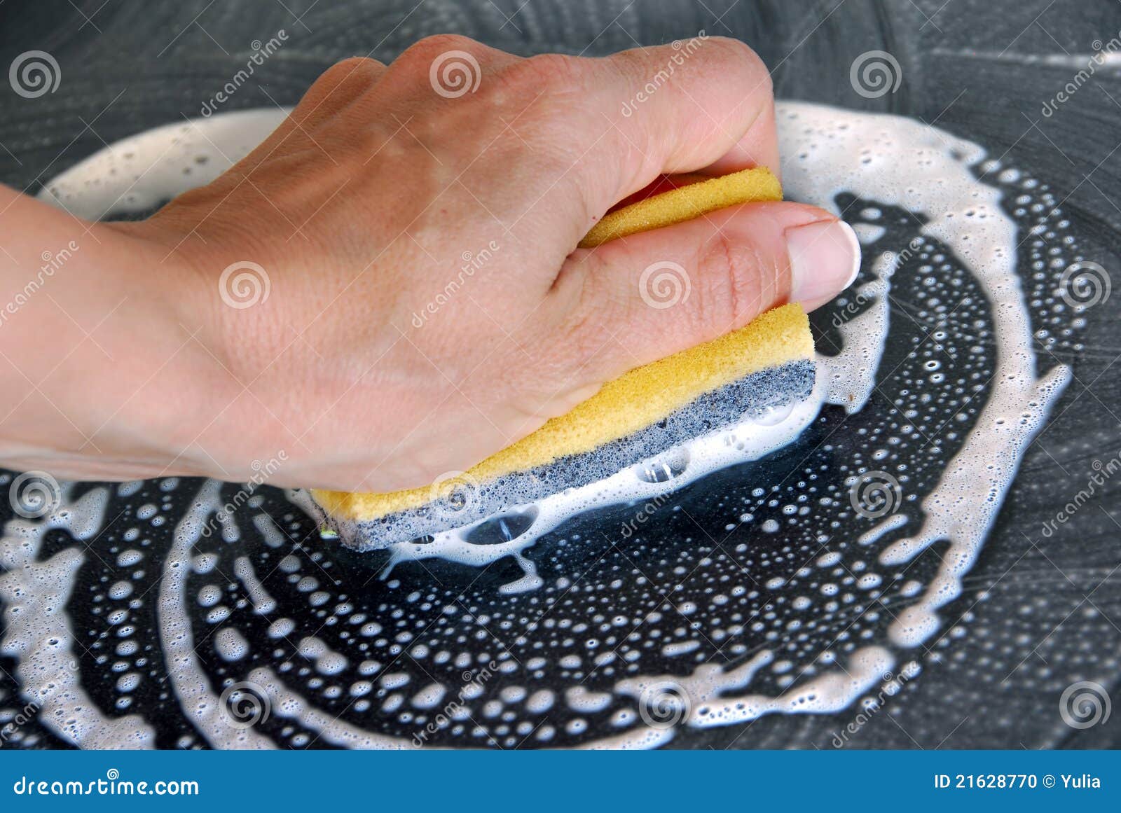 Sponge cleaning stock photo. Image of absorb, housekeeper 21628770
