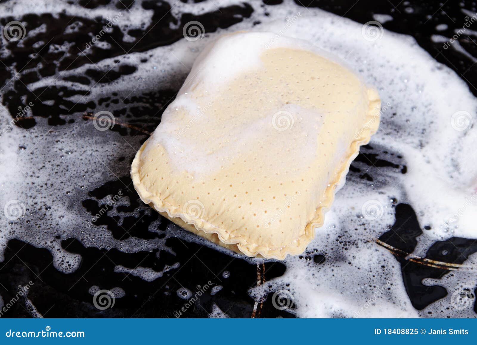 Sponge on cooktop. stock image. Image of household, electric 18408825