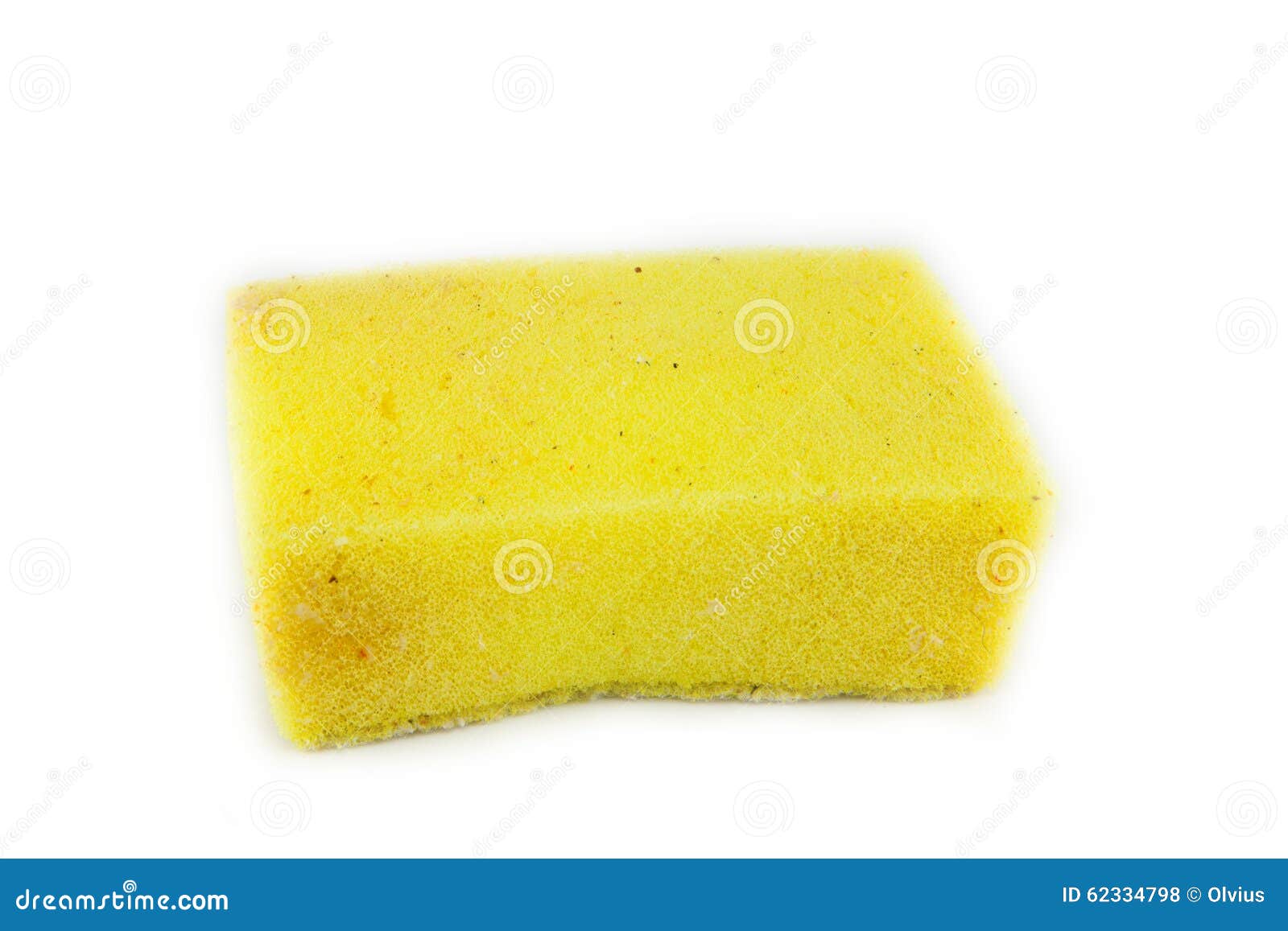 Sponge Scouring Pads on an Isolated White Background Stock Photo