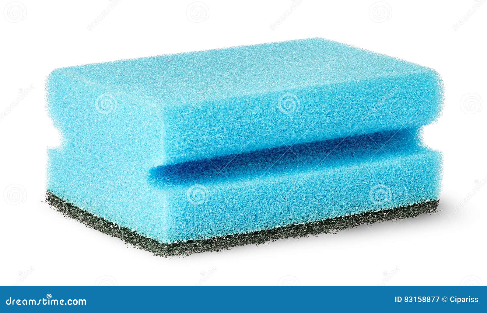 Sponge for Washing Dishes with Felt Horizontally Stock Image Image of