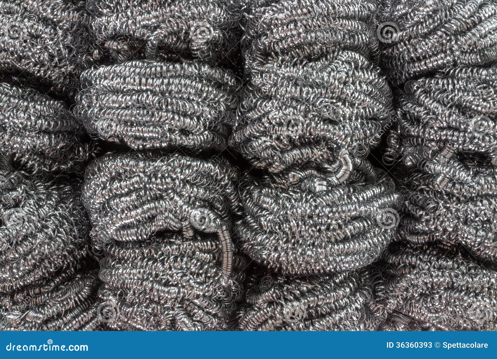 Sponge Wire Cleaning, Steel Dish Washing Sponge Wire Stock Image