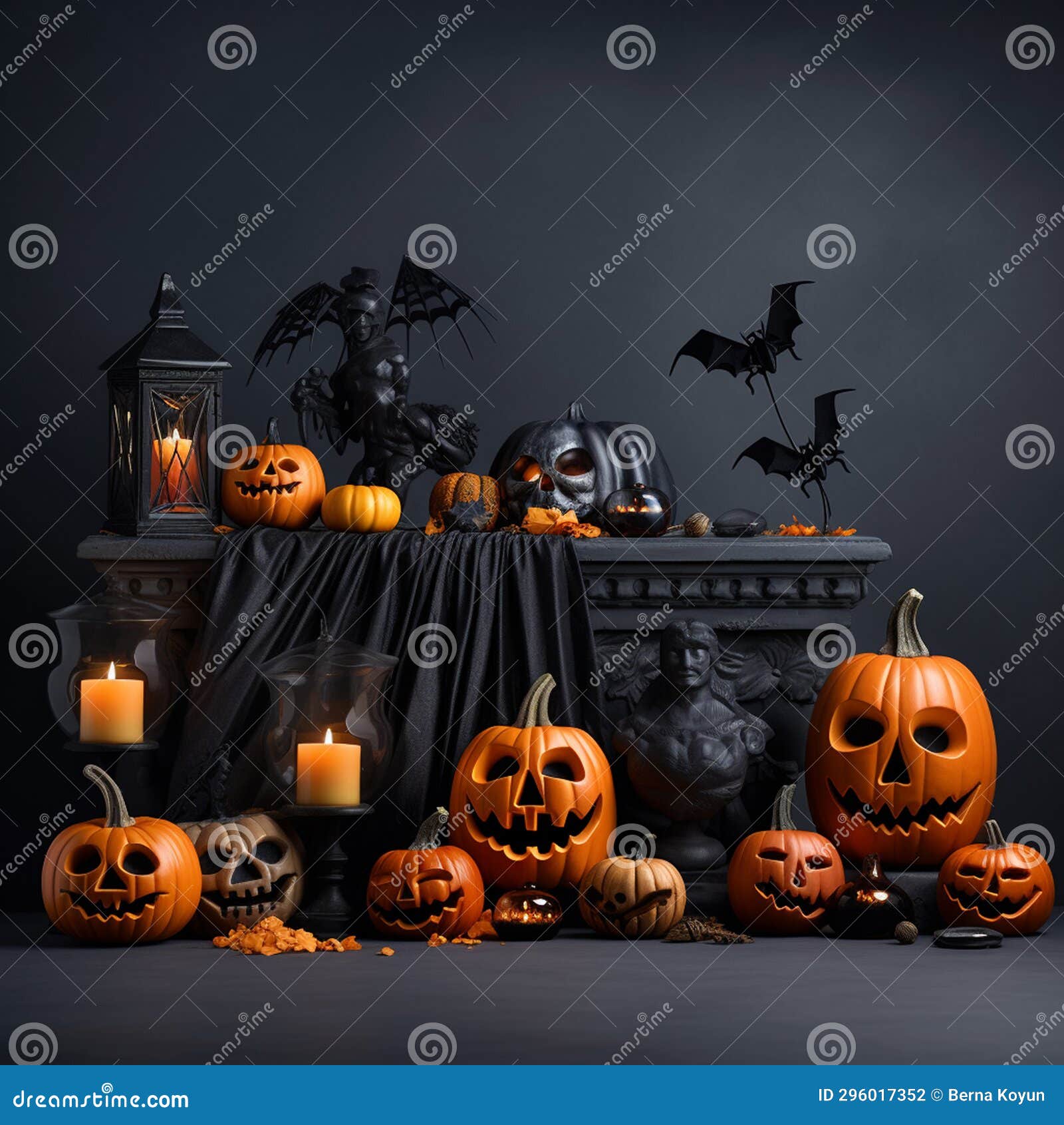 Spooky Halloween Cornfield Maze Stock Illustration Illustration of