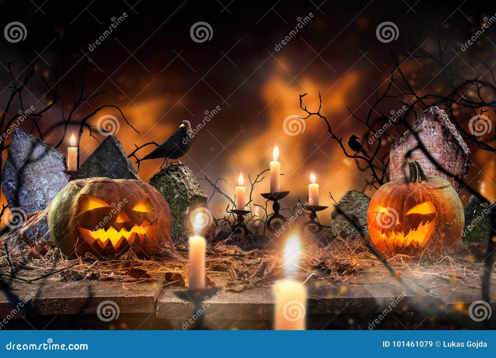 Spooky Halloween Background Stock Image - Image of concept, background ...