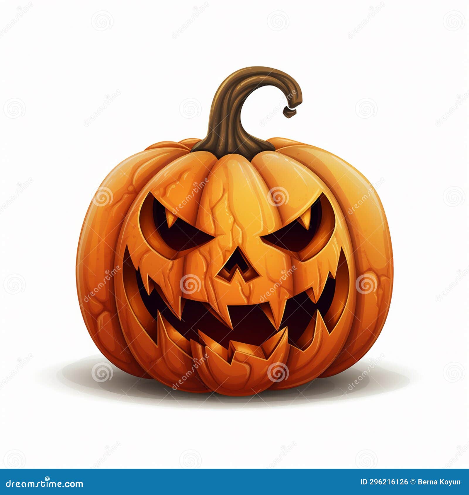 Spooky Pumpkin Patch Background Illustration Stock Illustration