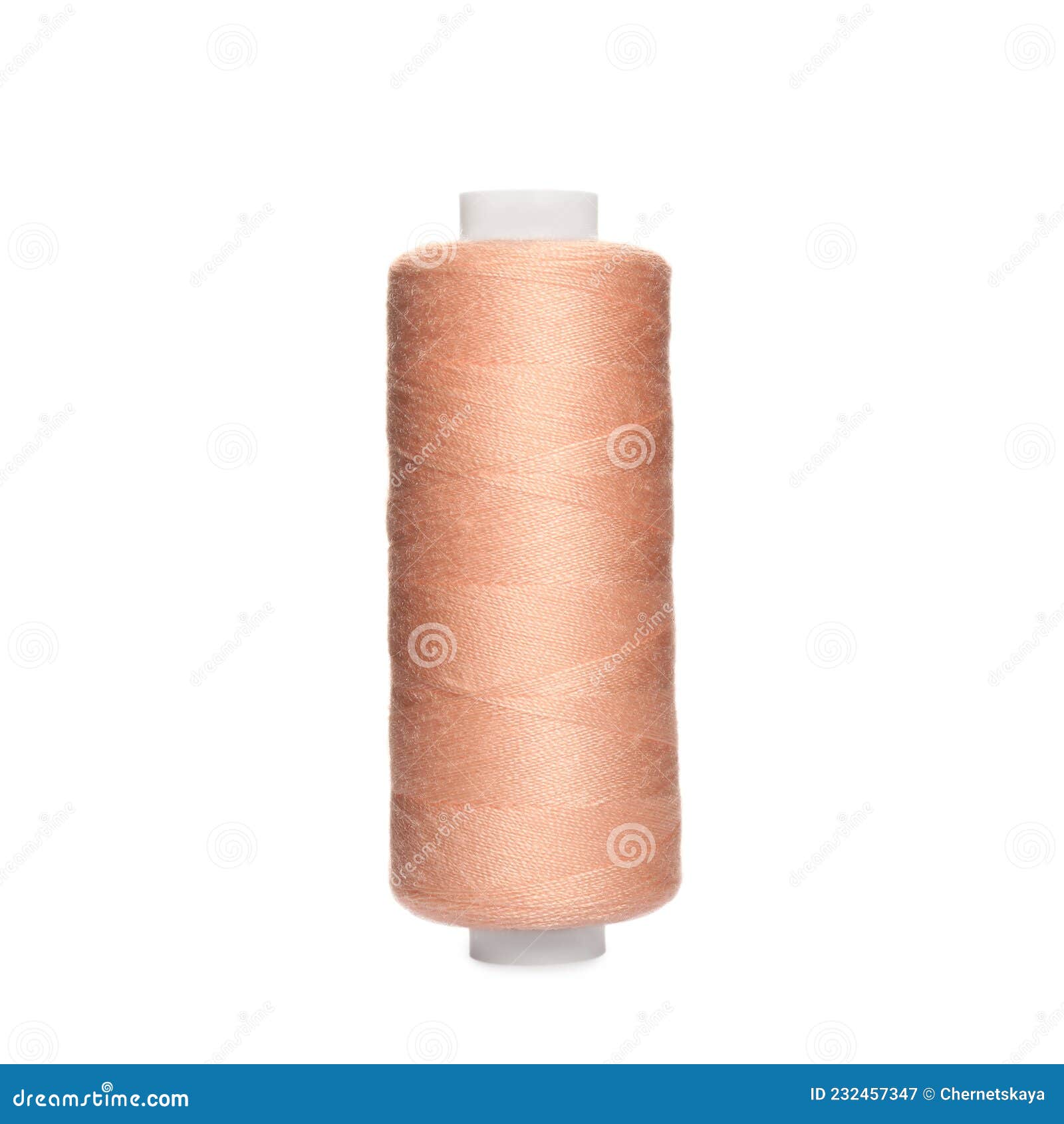 Spool of Pale Pink Sewing Thread Isolated on White Stock Image Image of bright, handicraft