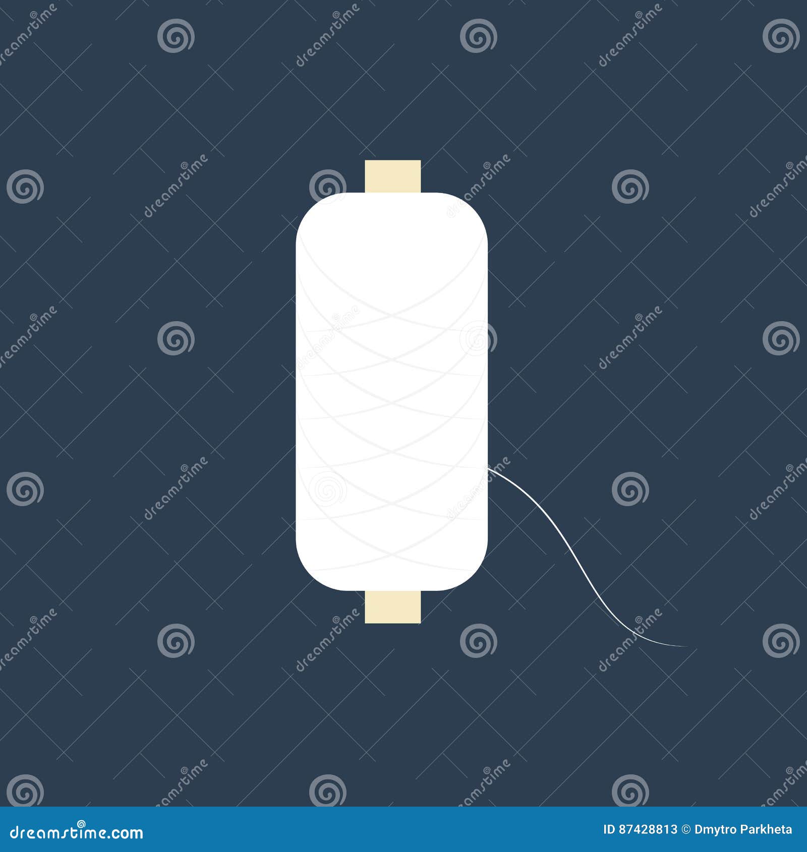 Spool of thread stock vector. Illustration of repair - 87428813