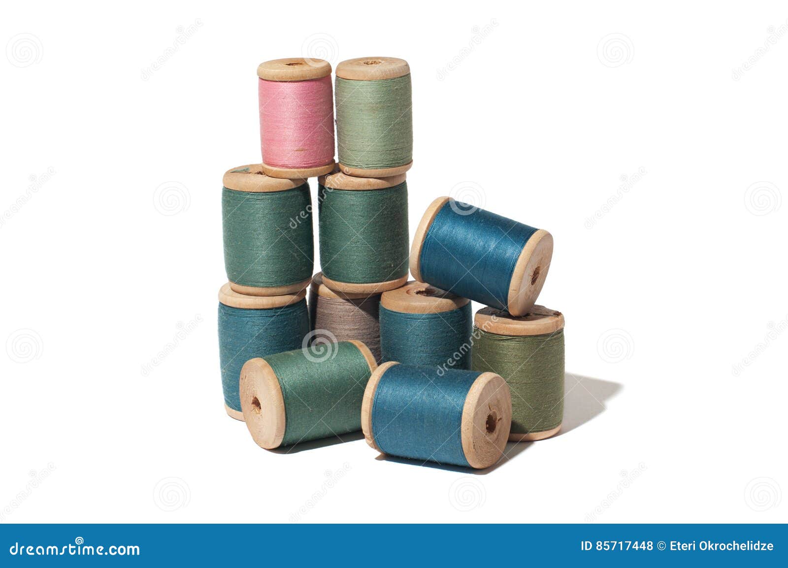 Spool of Thread Isolated on White Background Stock Photo Image of