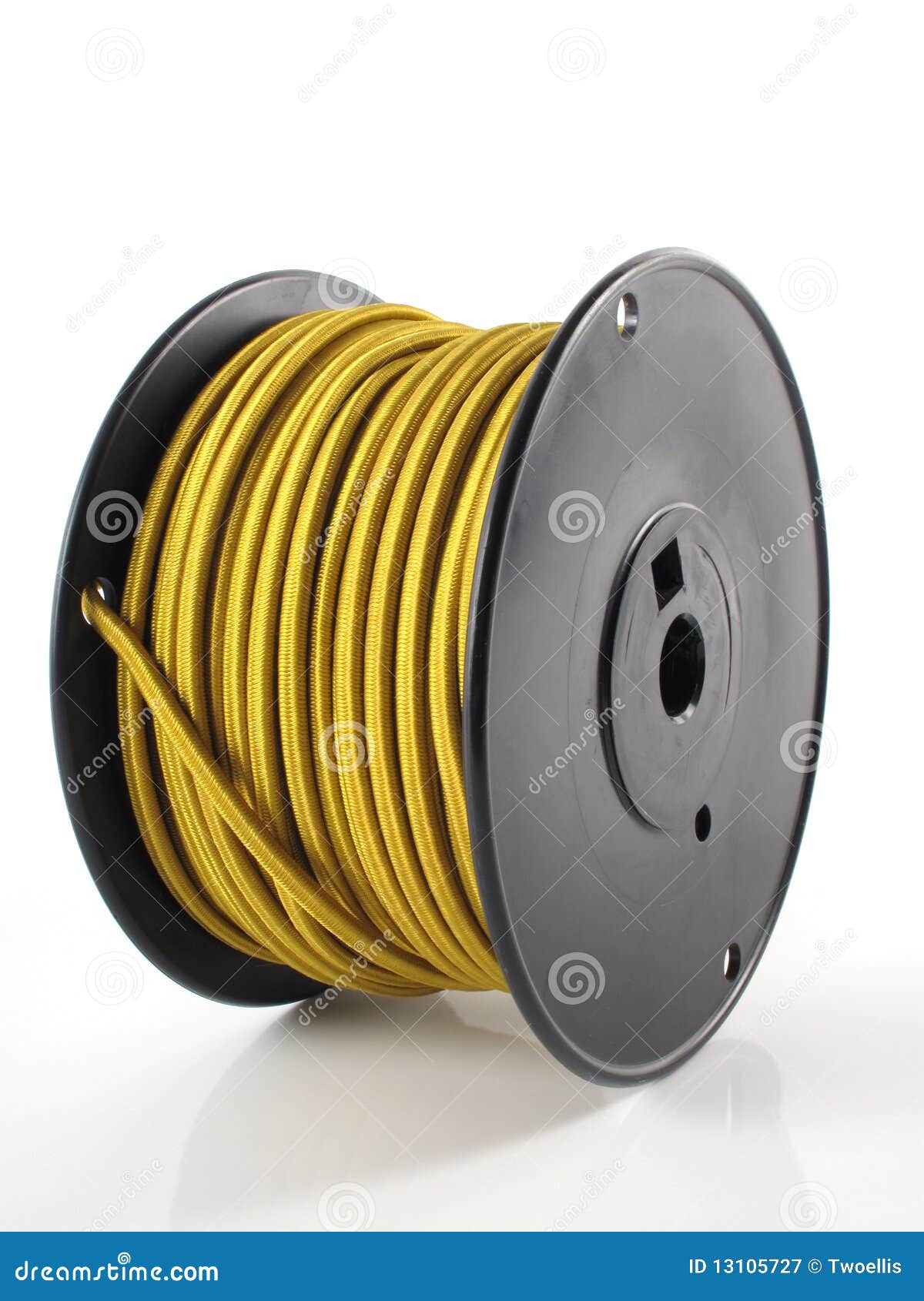 Spool of wire stock image. Image of cabling, silver, twist - 13105727