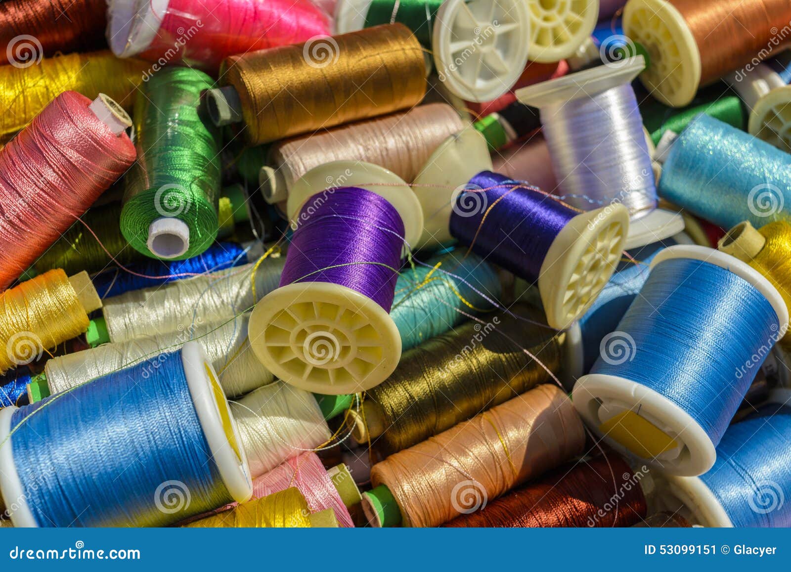 Spools of thread stock image. Image of fashion, industry - 53099151