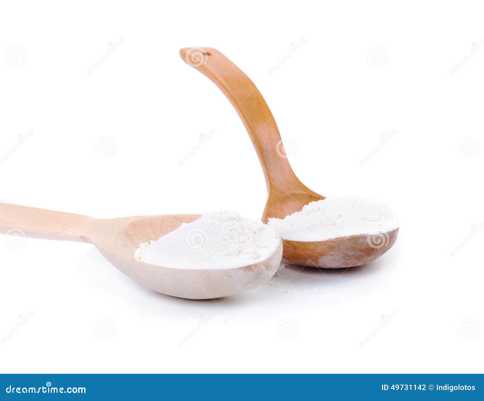 Spoon with flour. stock photo. Image of single, food 49731142