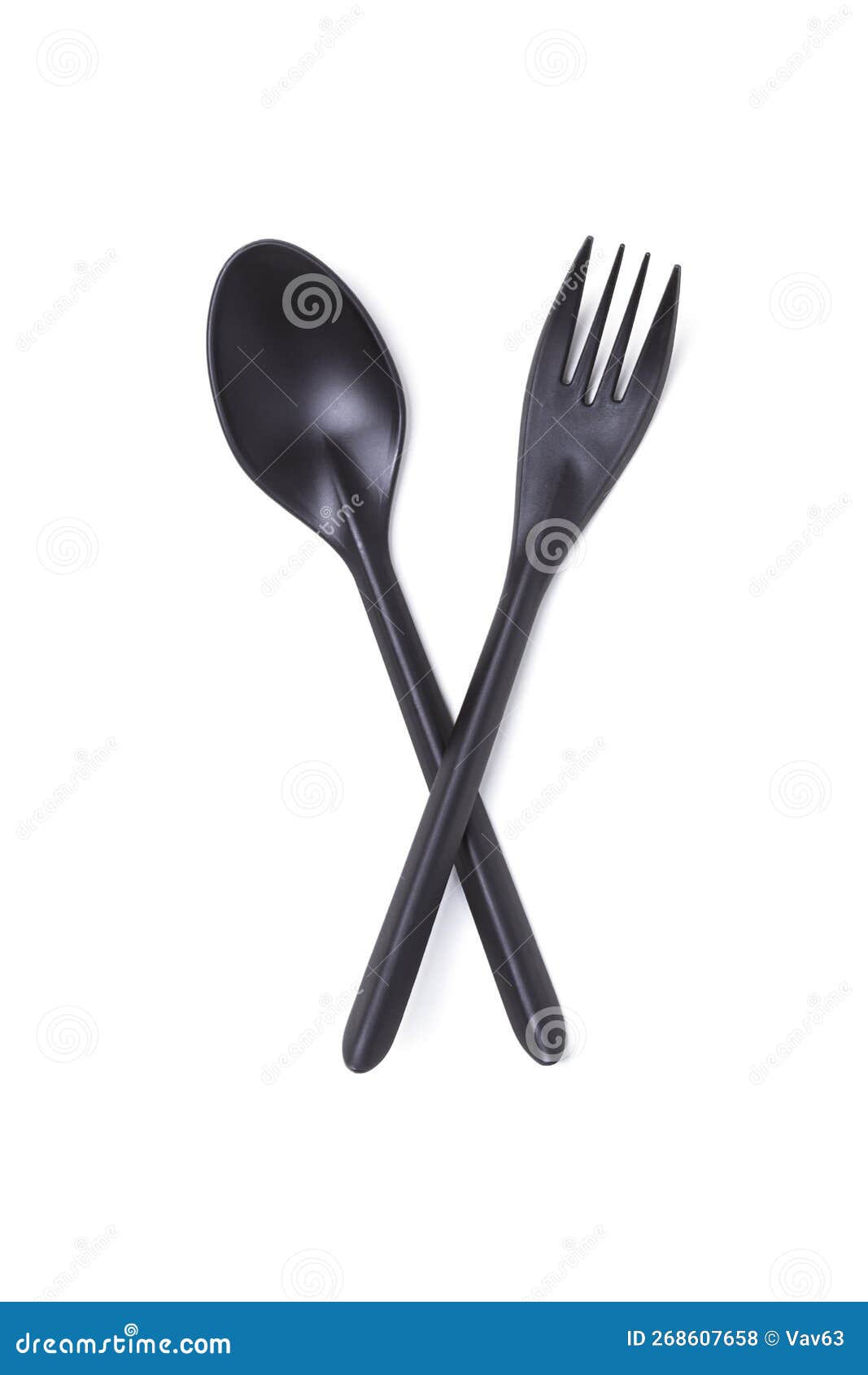 Spoon and fork stock photo. Image of eating, isolated 268607658