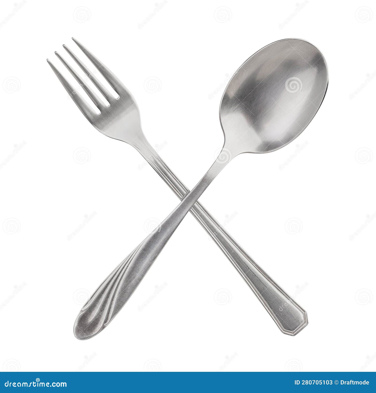 Spoon fork cross stock image. Image of fork, starve 280705103