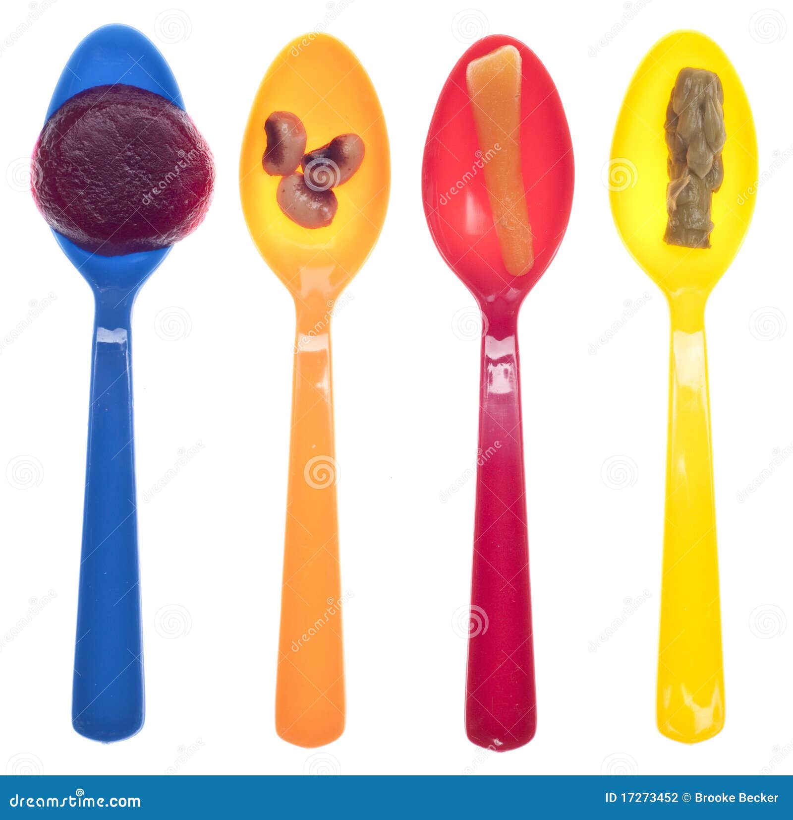 Spoon Full of Vegetables stock photo. Image of eyed, piece 17273452