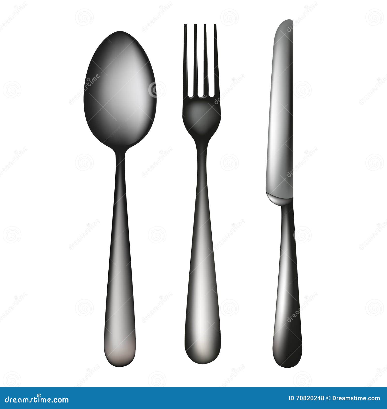 Spoon Knife and Fork stock vector. Illustration of equipment 70820248