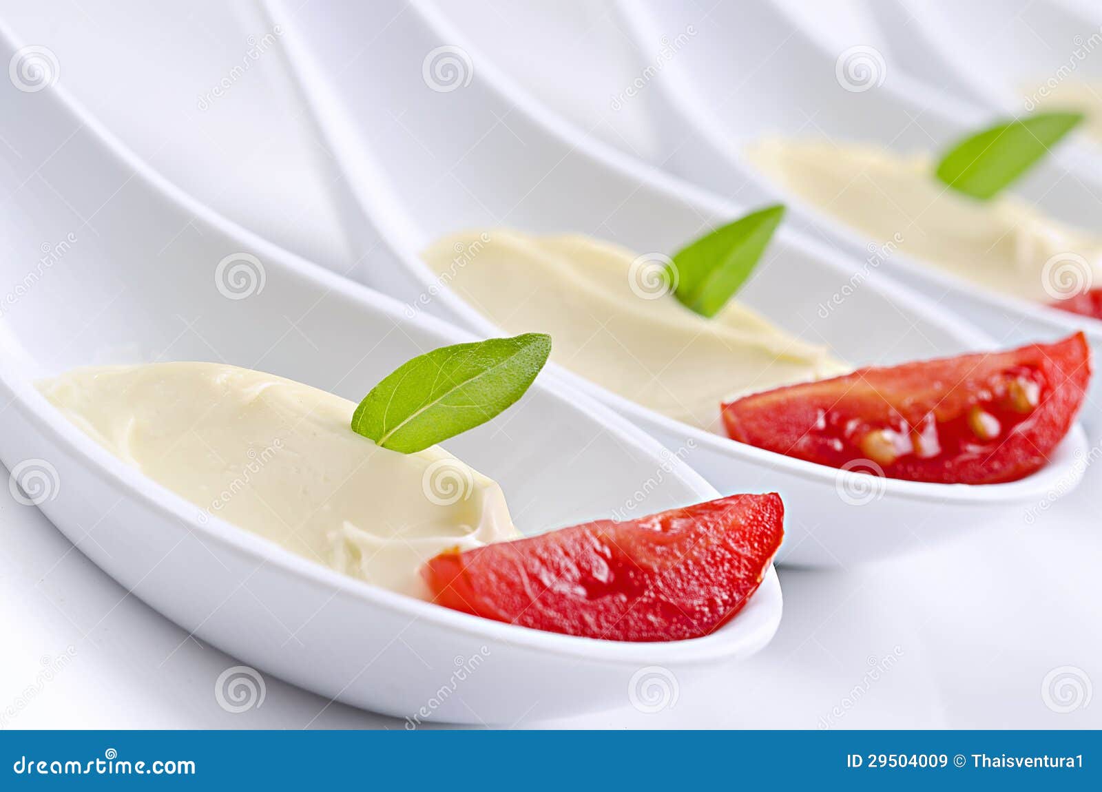 Spoon with mayonnaise stock image. Image of leaf, mini 29504009