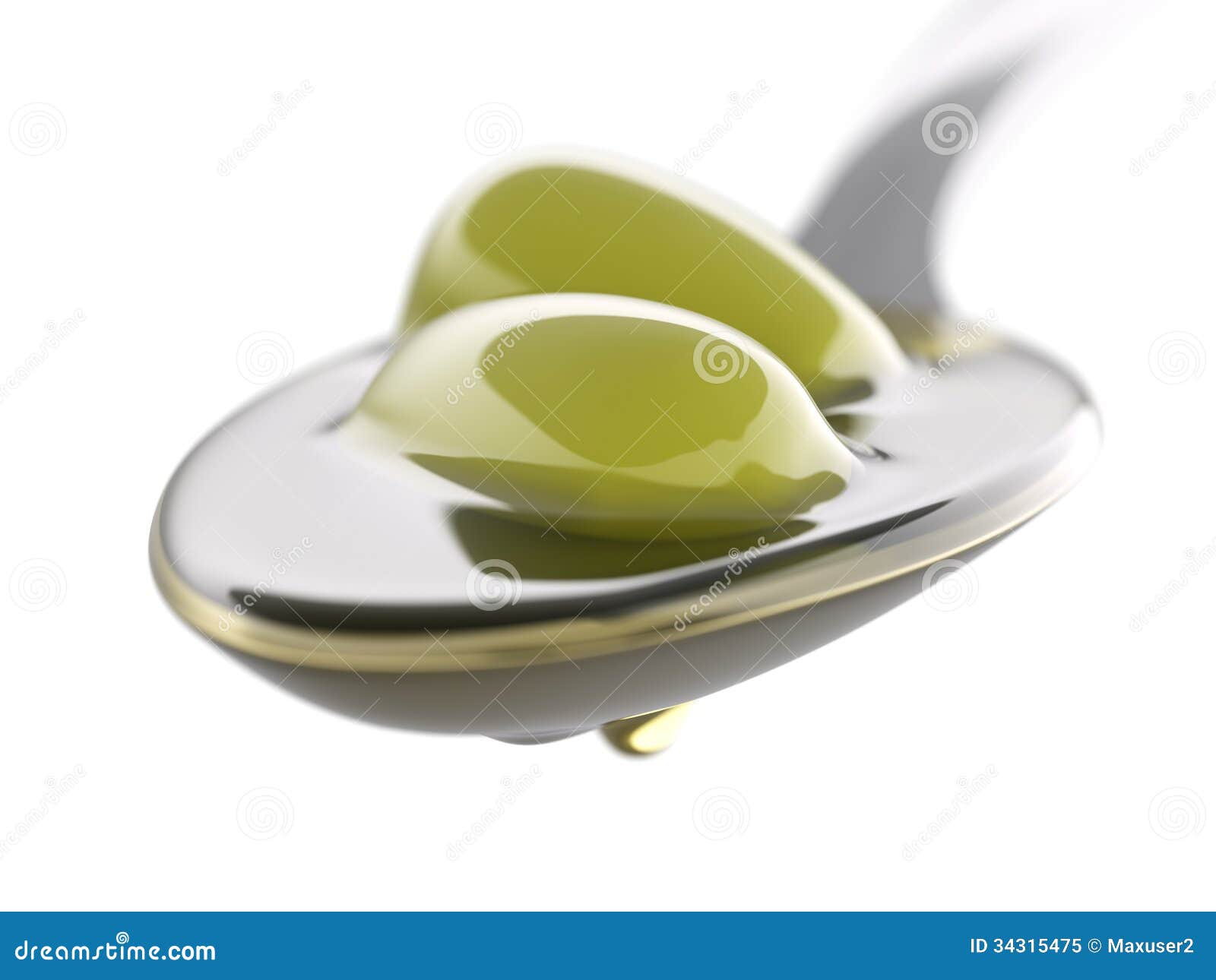 Spoon with Olives and Olive Oil Stock Image Image of italian