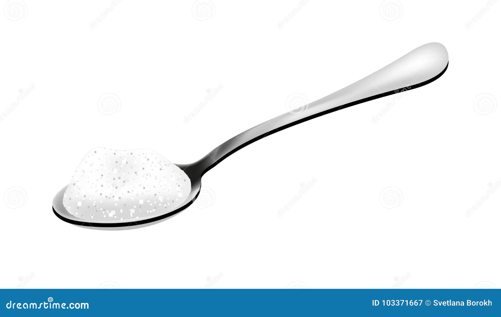 spoon of salt, realistic 3d style. teaspoon, tablespoon.  on white background.  .