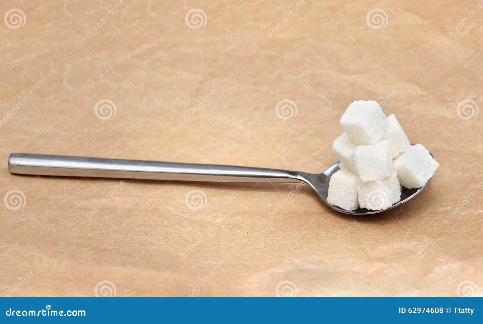 Spoon sugar stock photo. Image of health, diet, paper 62974608