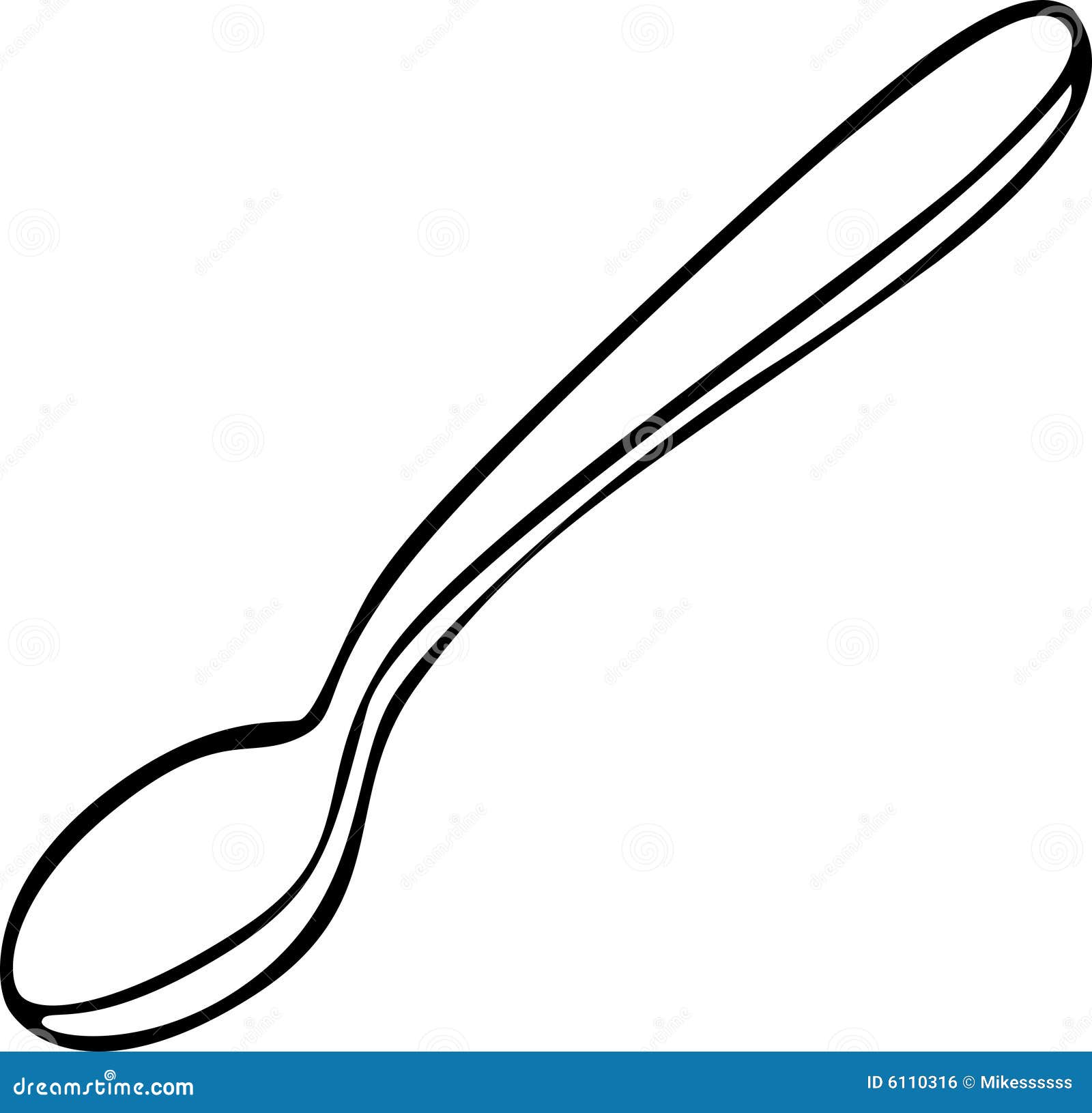 Spoon Vector Illustration Royalty Free Stock Image - Image: 6110316