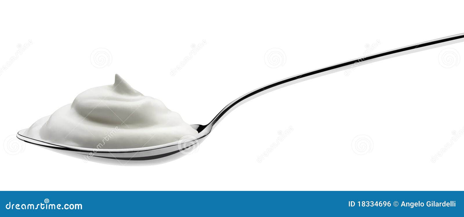 Spoon Of Yogurt Royalty Free Stock Image Image 18334696