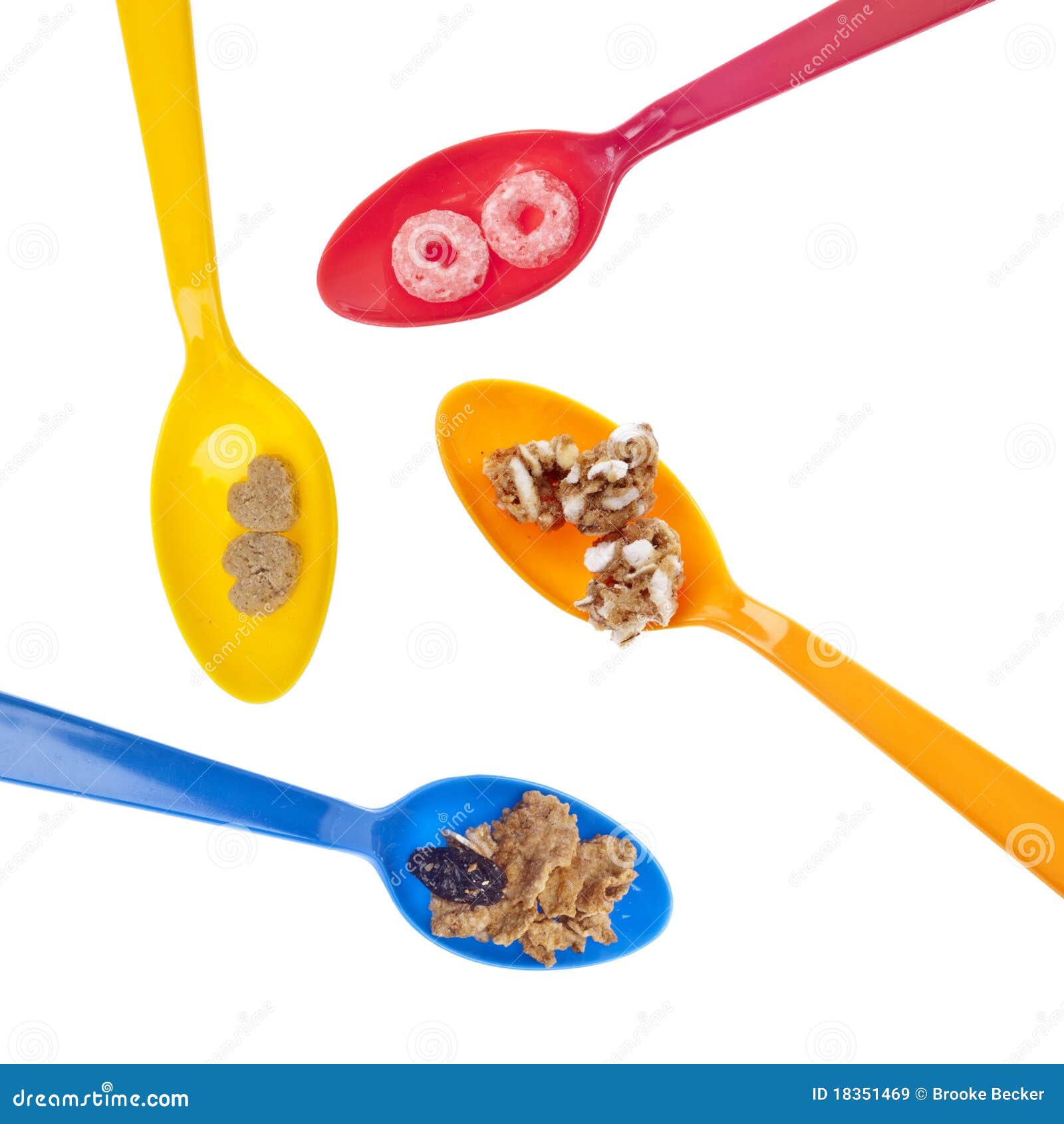 Spoonful of Breakfast Cereal Stock Image Image of fast, studio 18351469