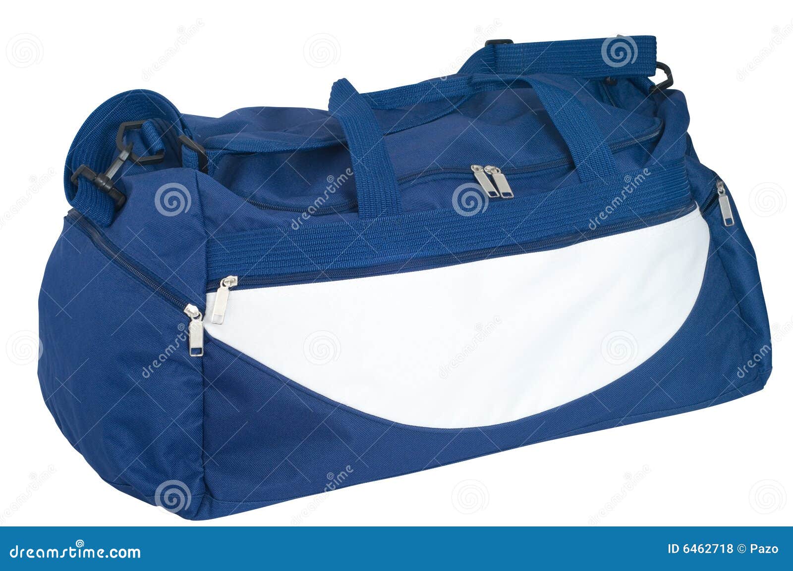 Sport bag stock photo. Image of white, journey, zipper 6462718