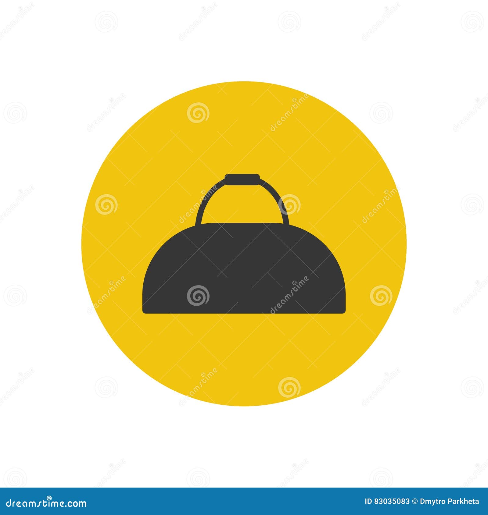 Sport bag icon stock vector. Illustration of sport, baggage 83035083