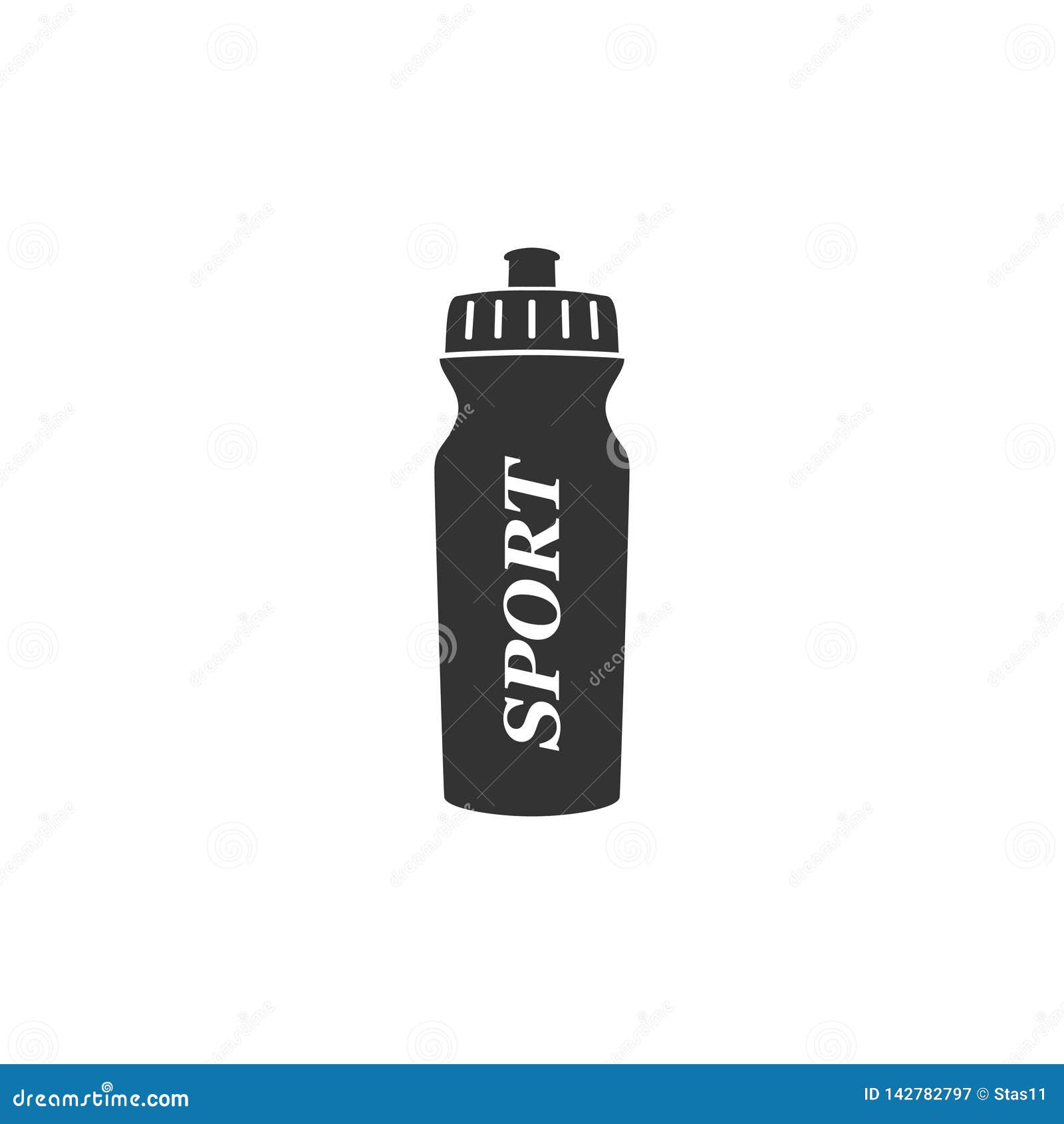 Sport Bottle Icon in Simple Design. Vector Illustration Stock Vector