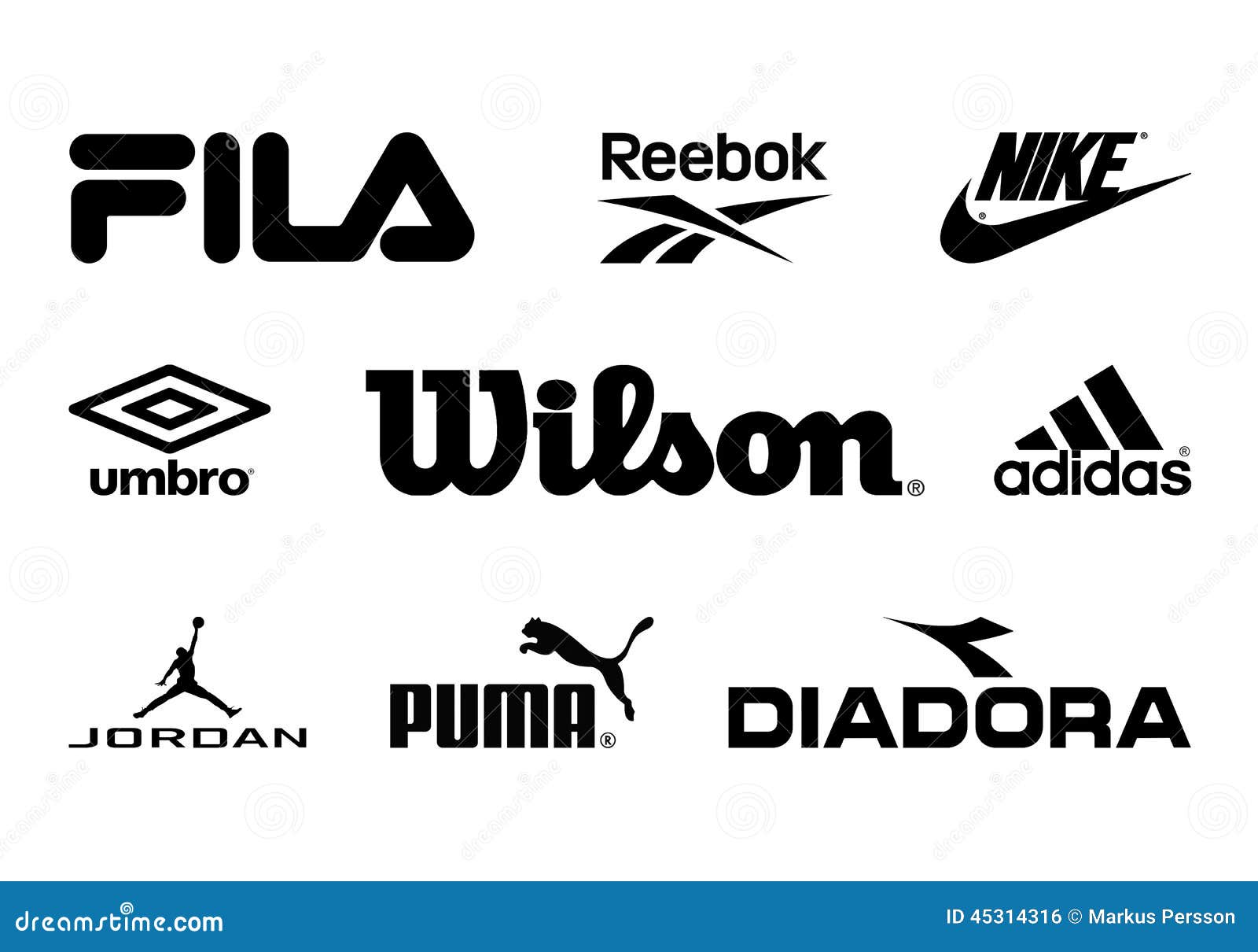 Sport Brands Editorial Photo Illustration Of Advertisement