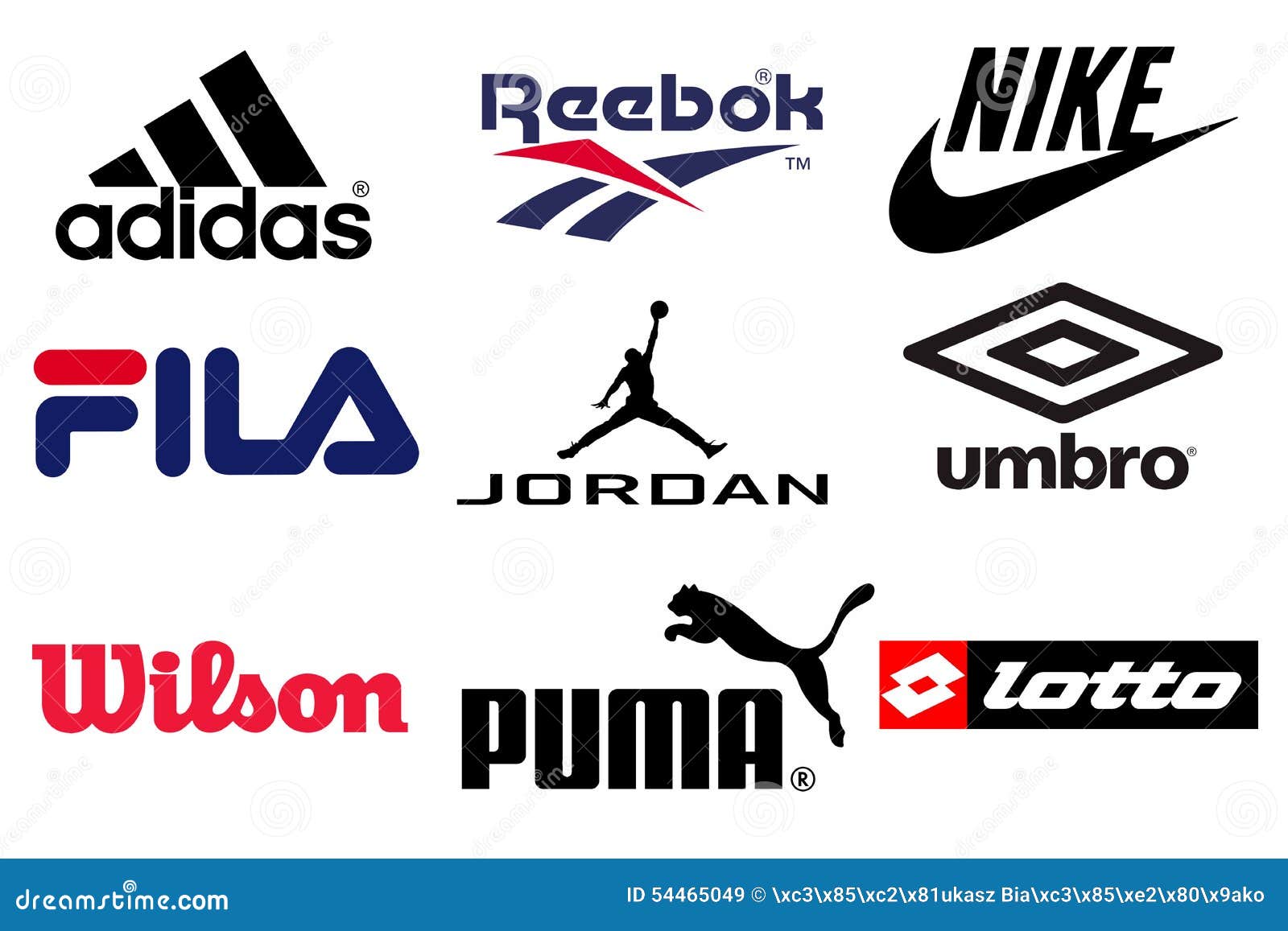 Sport Brands Editorial Stock Image - Image: 54465049