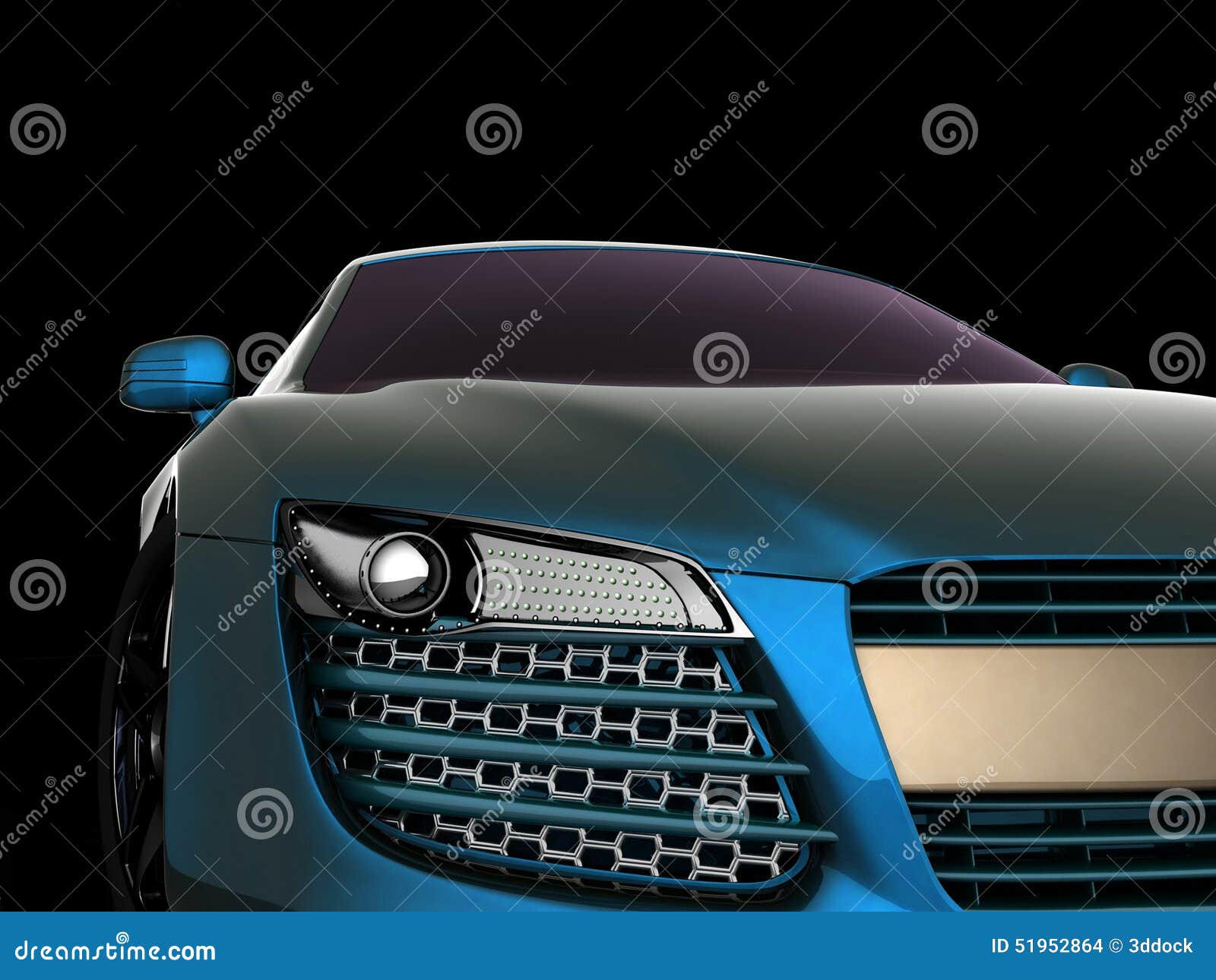 Sport Car. 3d model stock illustration. Illustration of machine 51952864