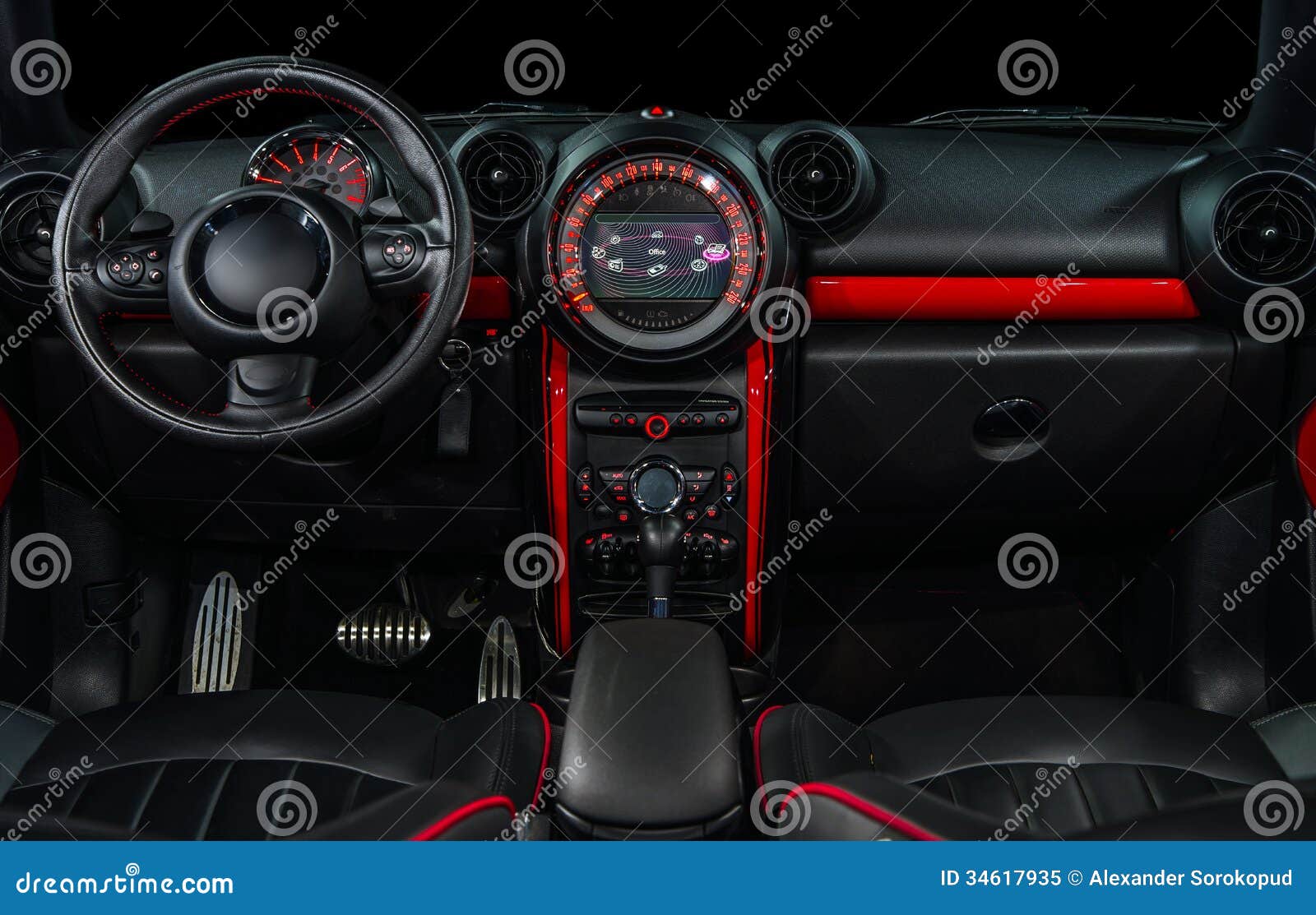 Sport car interior stock image. Image of auto, fashion 34617935