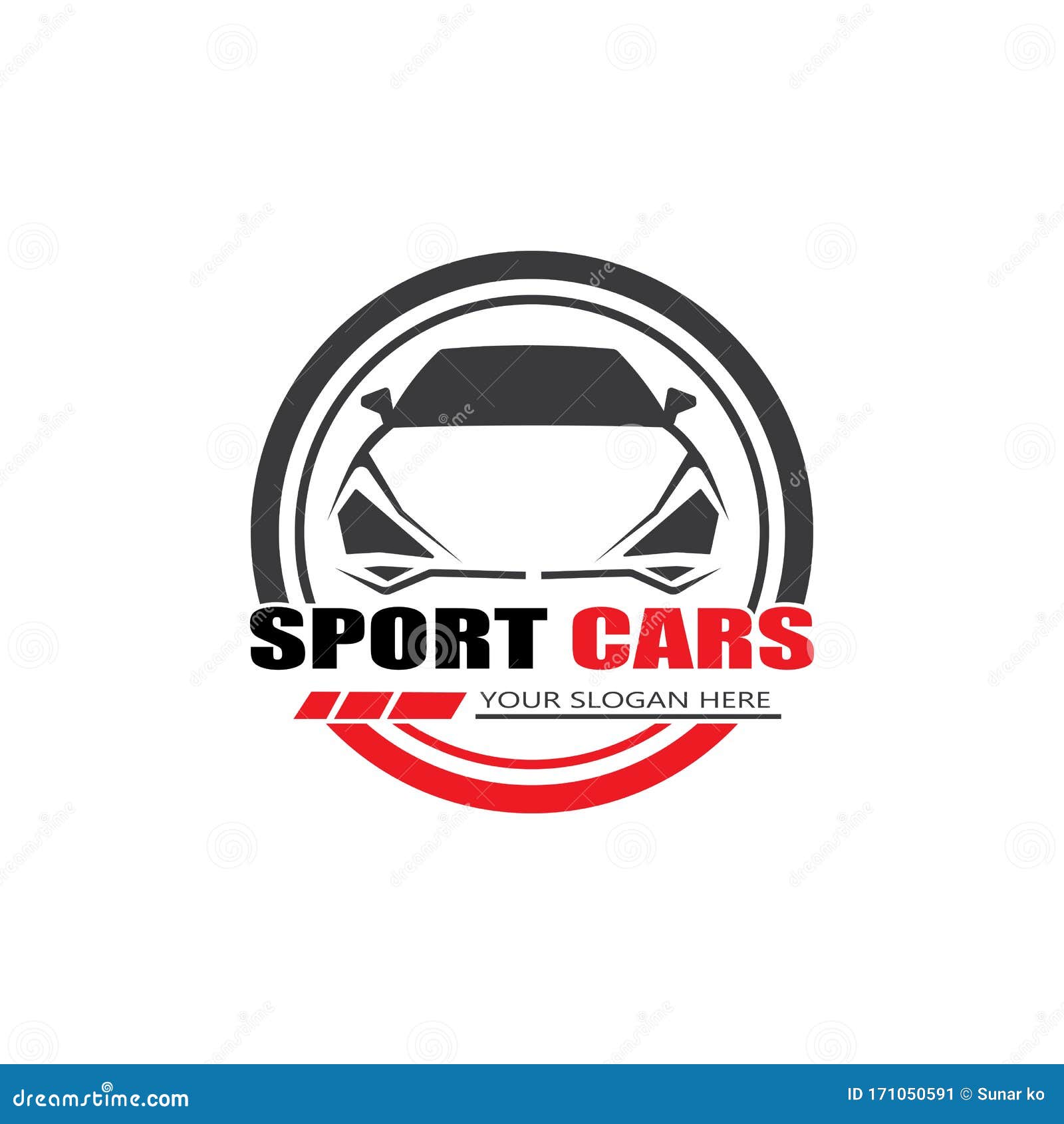 Sport Car Logo Template Design Vector Vector Stock Vector