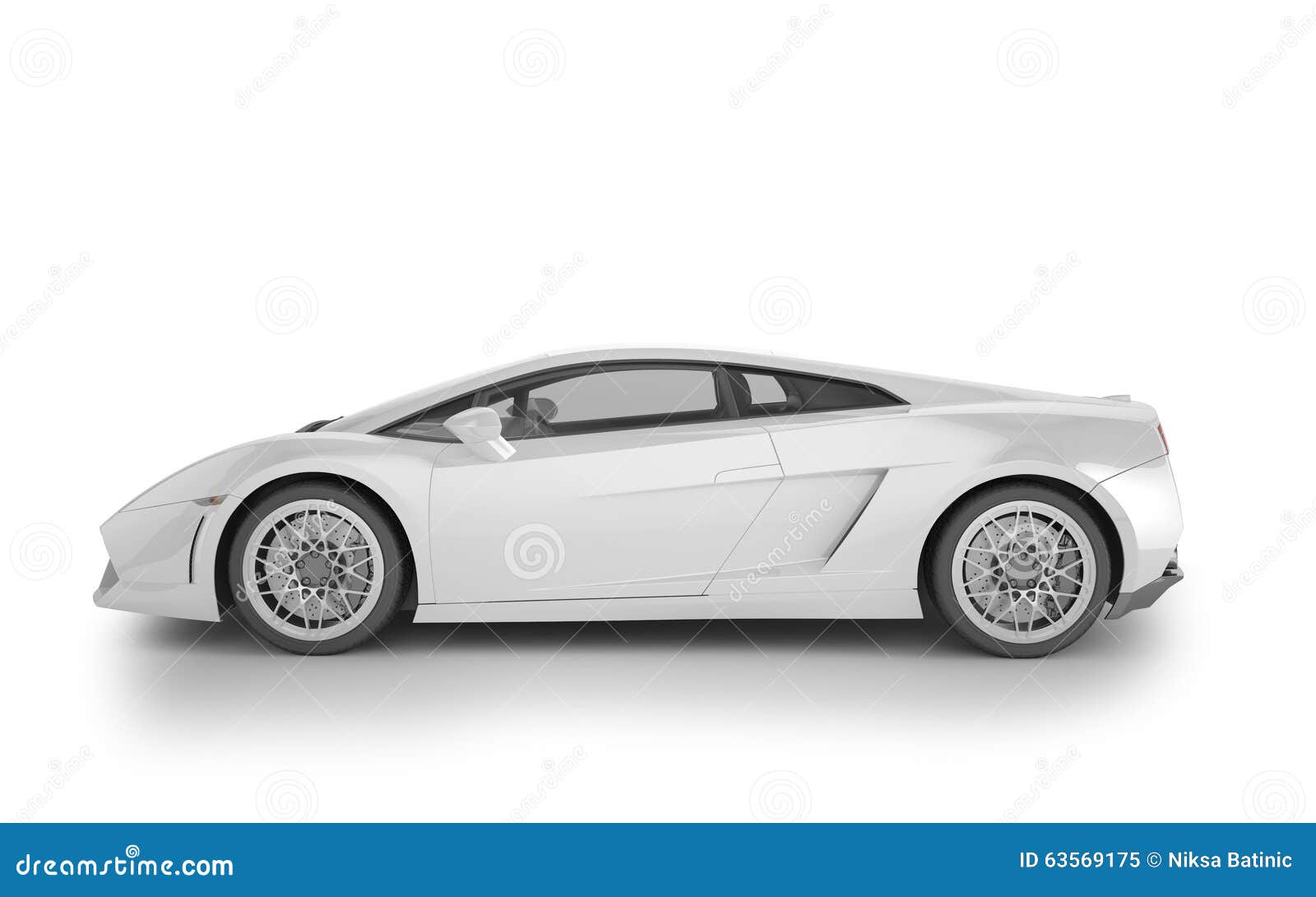 Sport Car Mock Up On White Background 3d Illustration Stock Illustration Illustration Of Auto Delivering 63569175