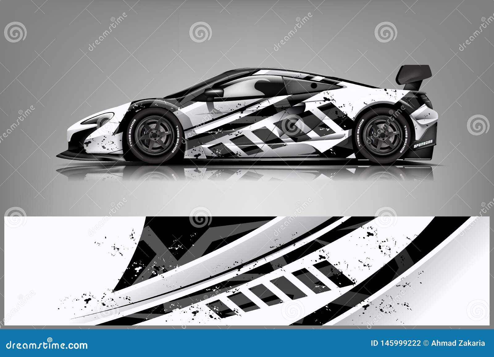 sport car racing wrap .  . - 