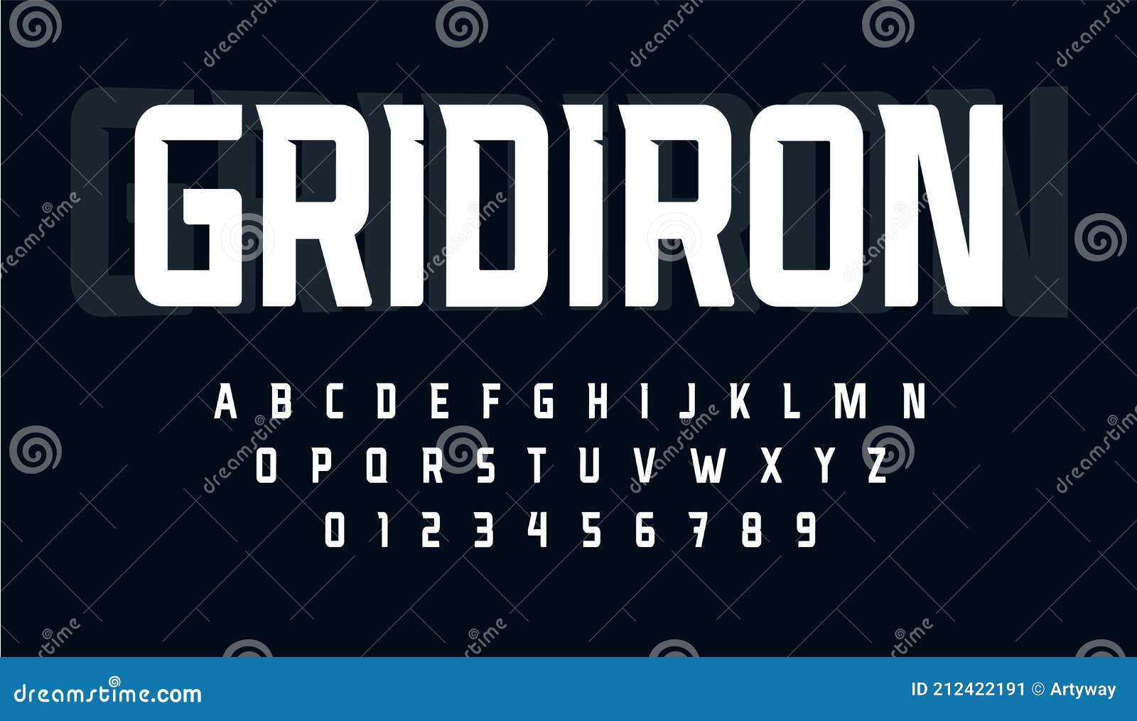 sport condensed alphabet. tall monumental font for modern american football logo. typeset for rugby gridiron branding