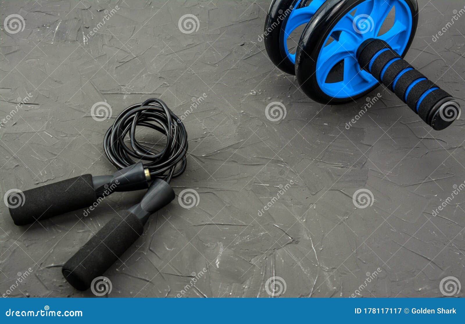 Sport Equipment Fitness Roller Skipping Rope Stock Image - Image of ...