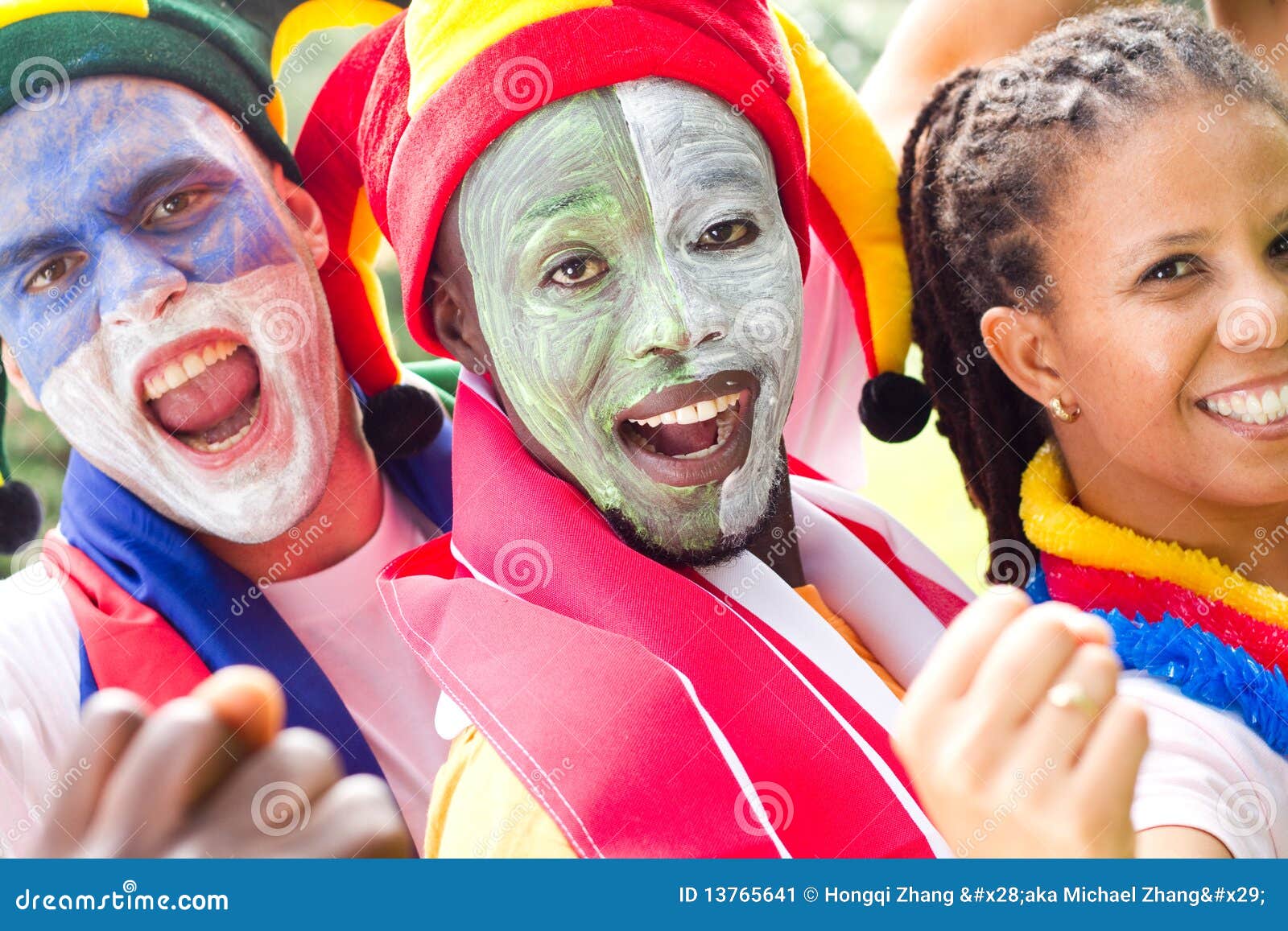 Sport fans stock image. Image of excited, cheering, flag 13765641