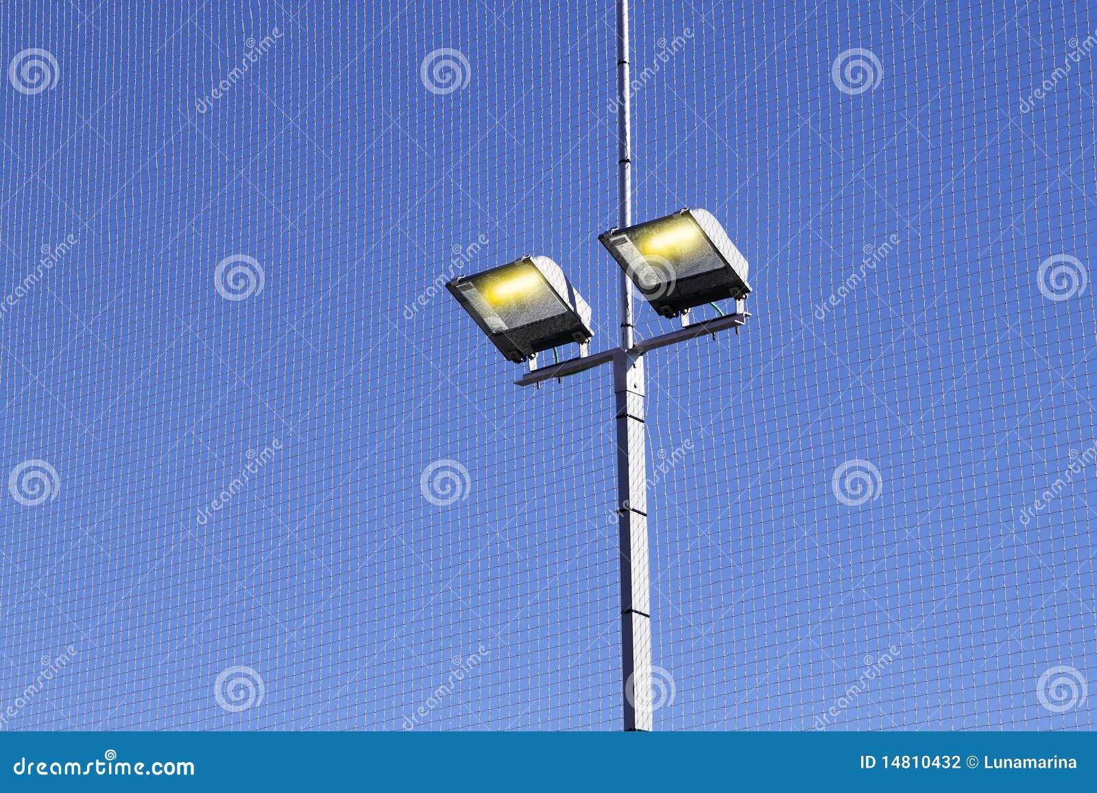 Sport Field Lighting Equipment Spots in Light Stock Photo Image of