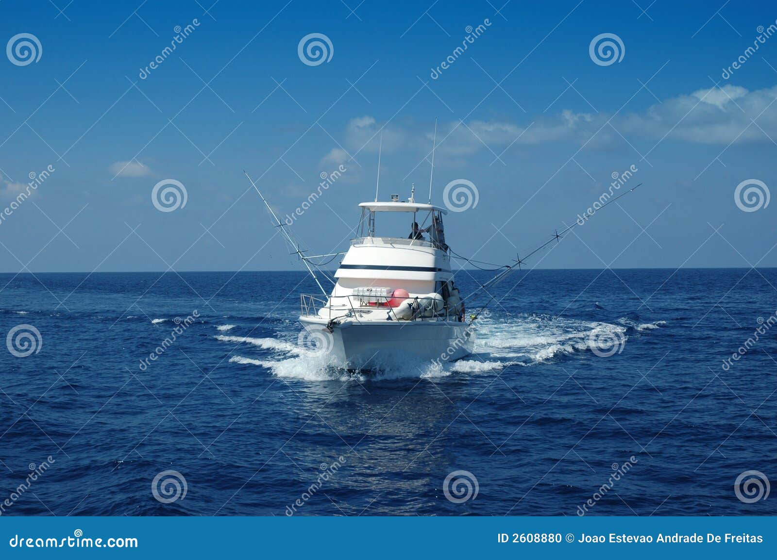 Sport Fishing Boat ready for game fishing.