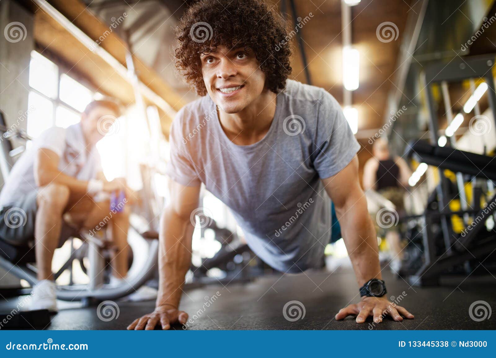 Sport, Fitness, Bodybuilding, Lifestyle And People Concept - Man