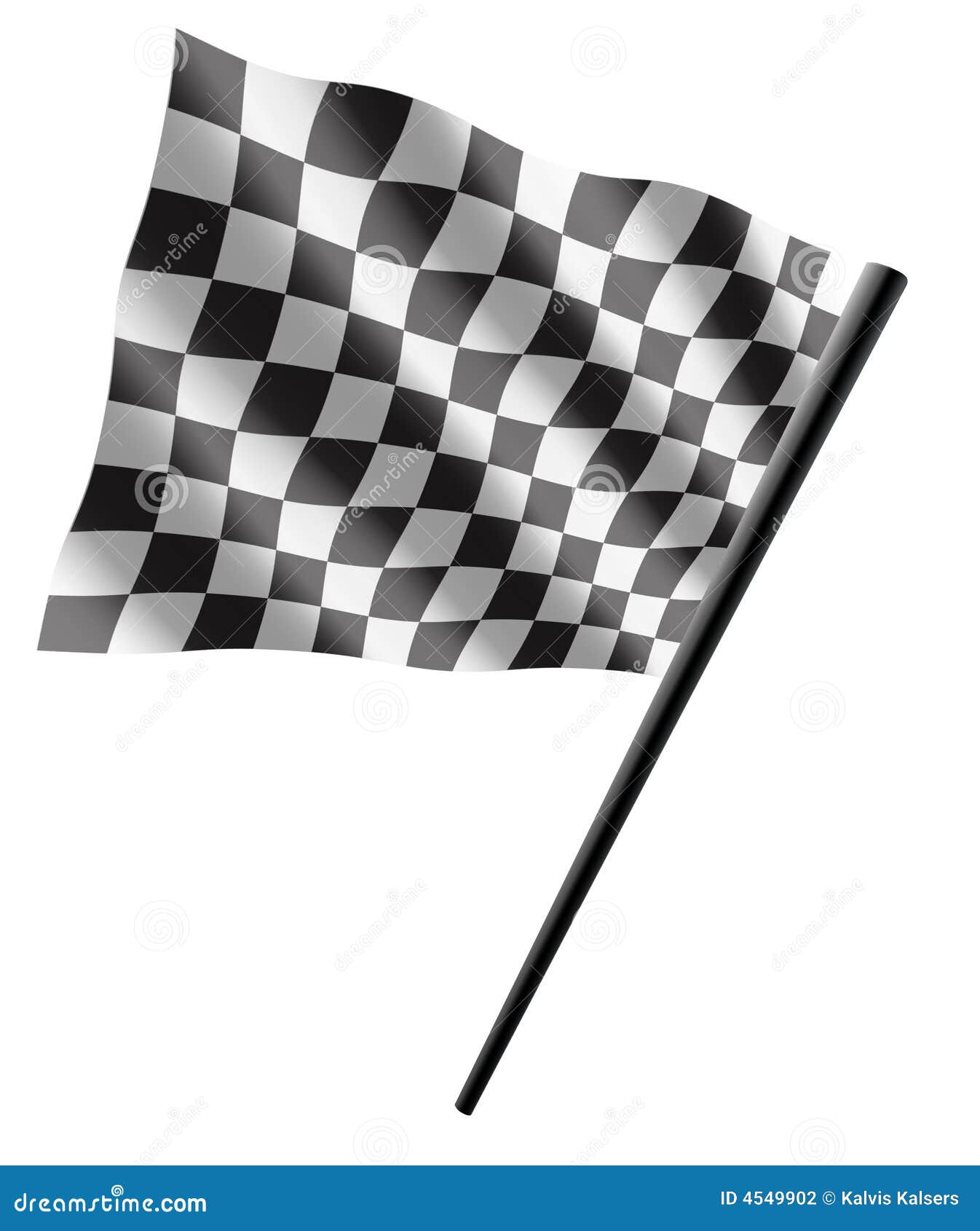 Sport flag stock illustration. Illustration of fast, checker 4549902