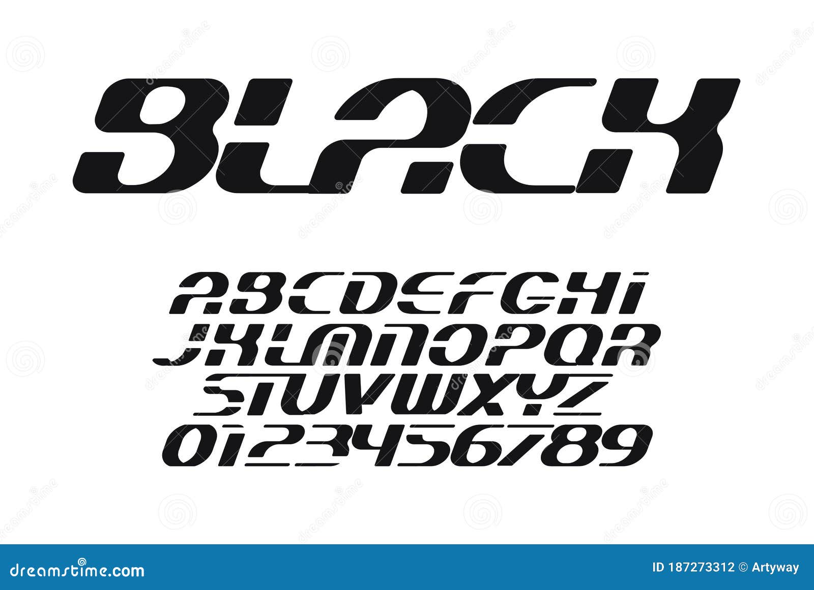 Sport Font Wide Alphabet Bold Italic Letters. Dynamic Typeface ...