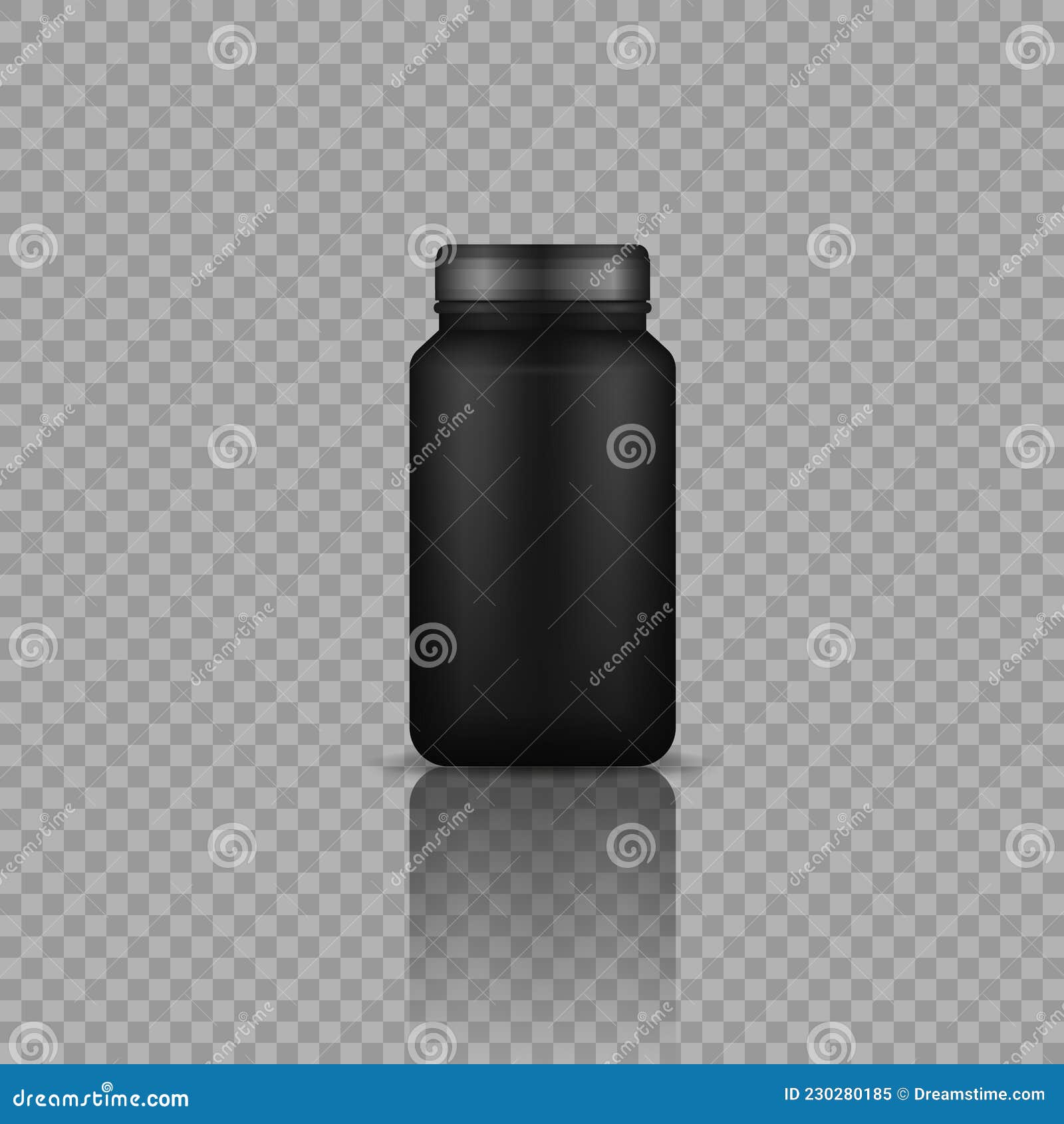 Whey protein bottle container Black and White Stock Photos