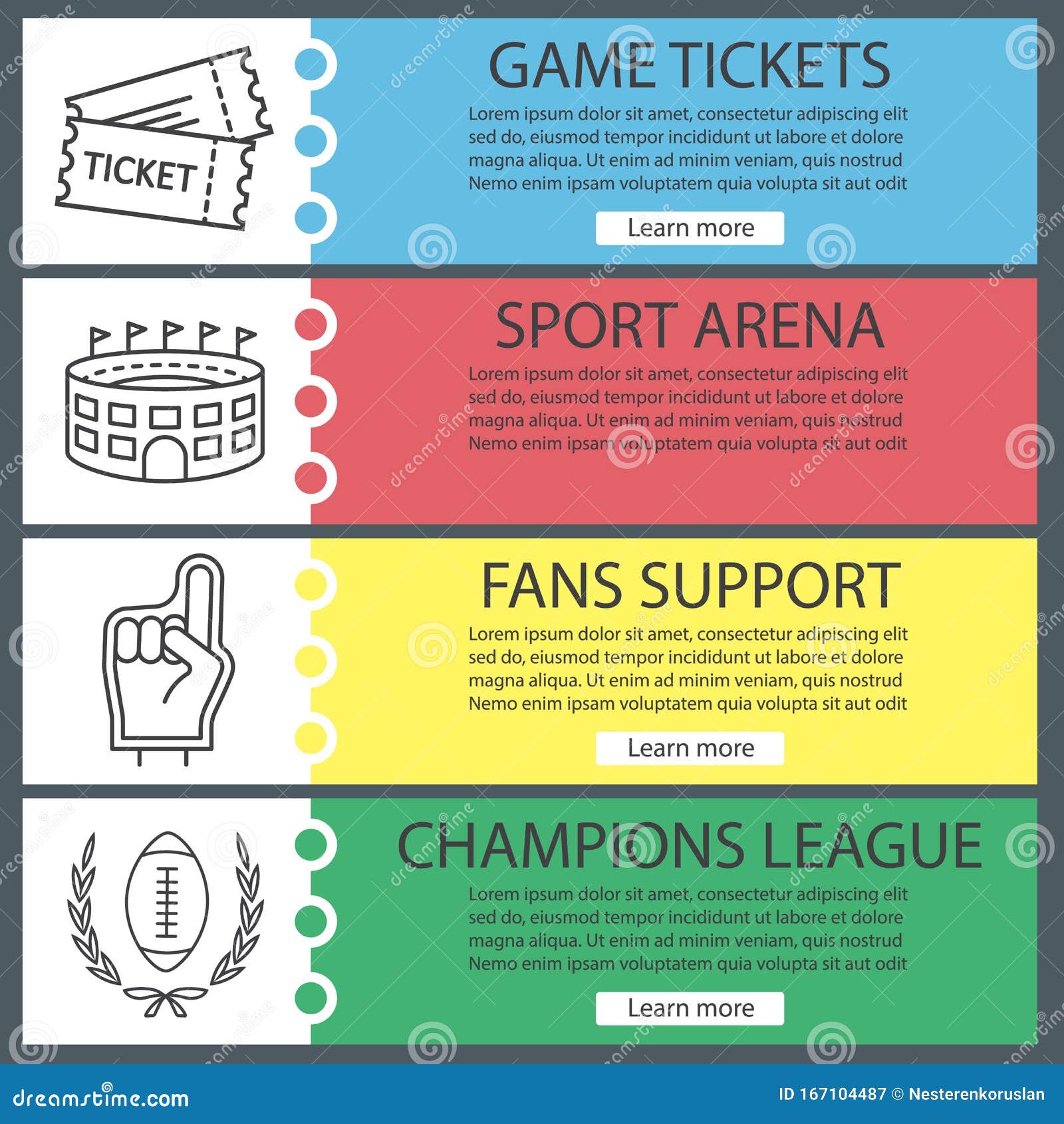 Sport Game Banner Templates Set Stock Vector Illustration Of Championship Navigation Sport Game Banner Templates Set Stock Vector Illustration Of Championship Navigation