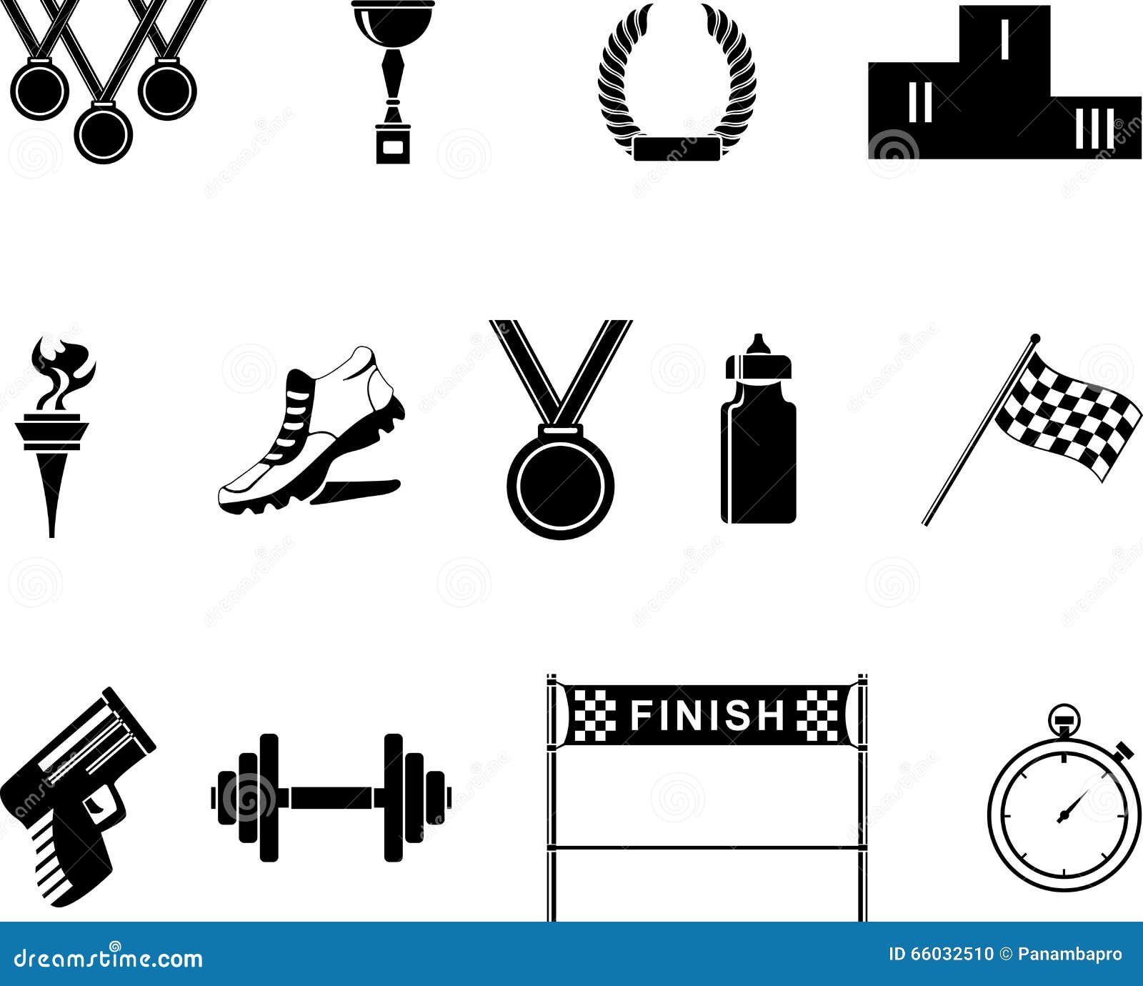 Sport icons stock vector. Illustration of competitive 66032510